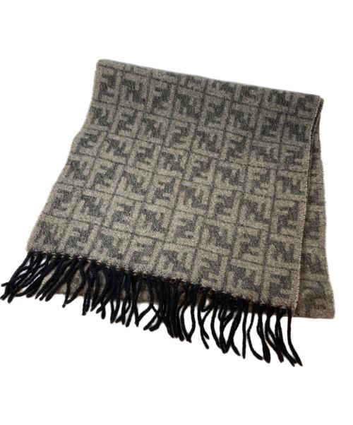 FENDI フェンディ マフラー ズッカ柄 フリンジ 中古・古着通販】FENDI (フェンディ) ズッカ柄フリンジマフラー