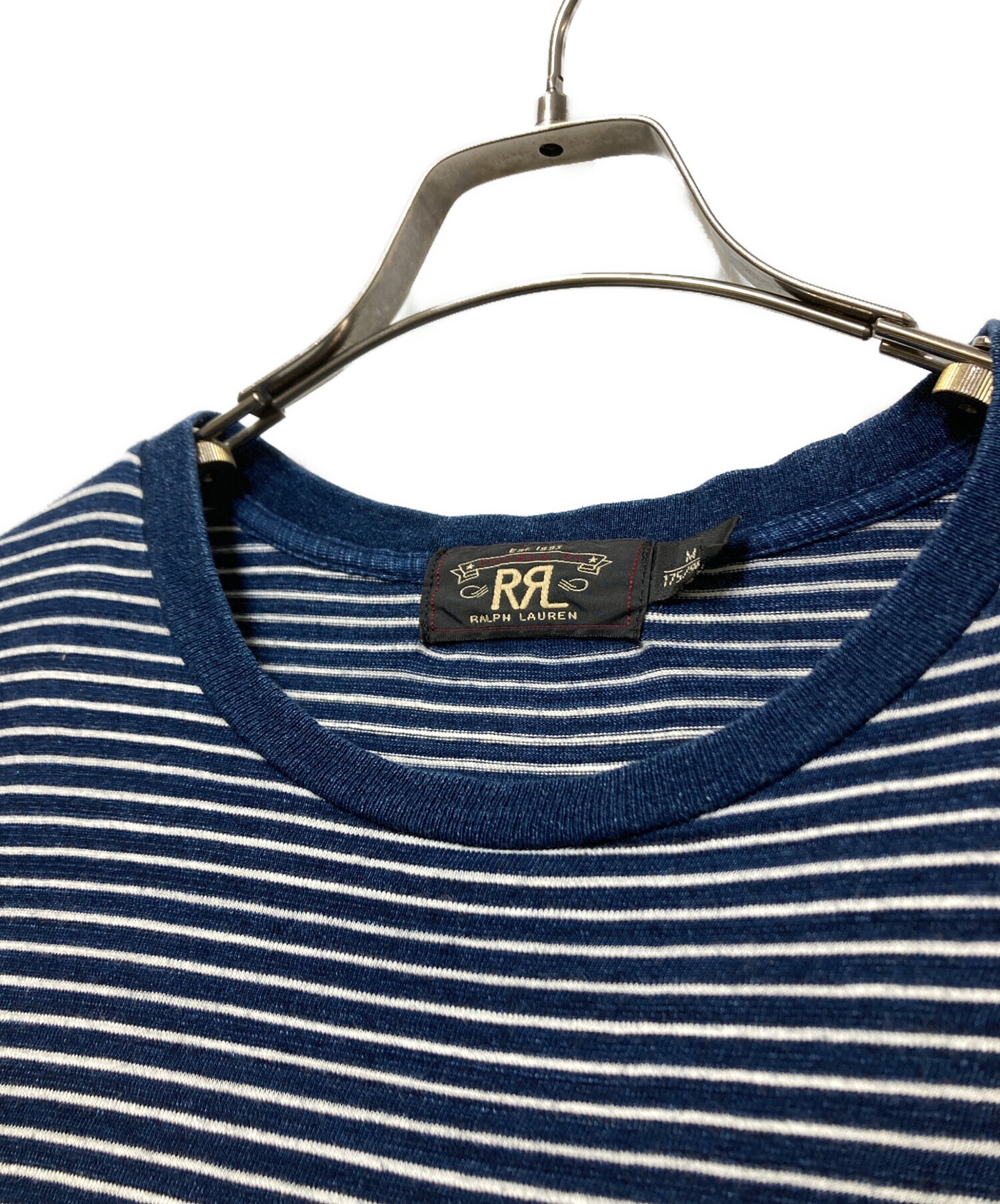中古・古着通販】RRL (ダブルアールエル) インディゴ染め ボーダーL