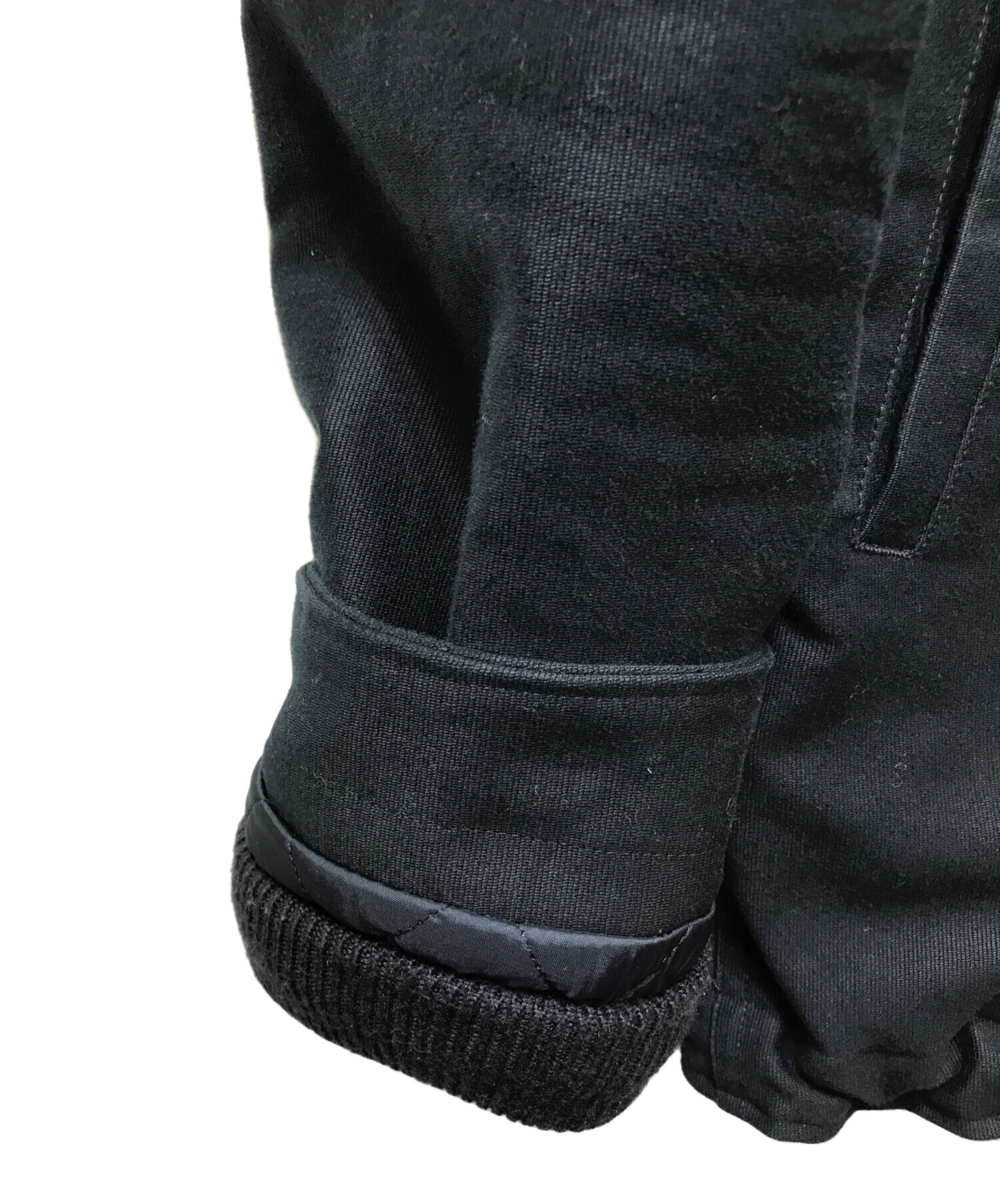 A.P.C. ボア襟ジャケット XS 黒 中古・古着通販】A.P.C. (アーペーセー) 襟ボアジャケット ネイビー