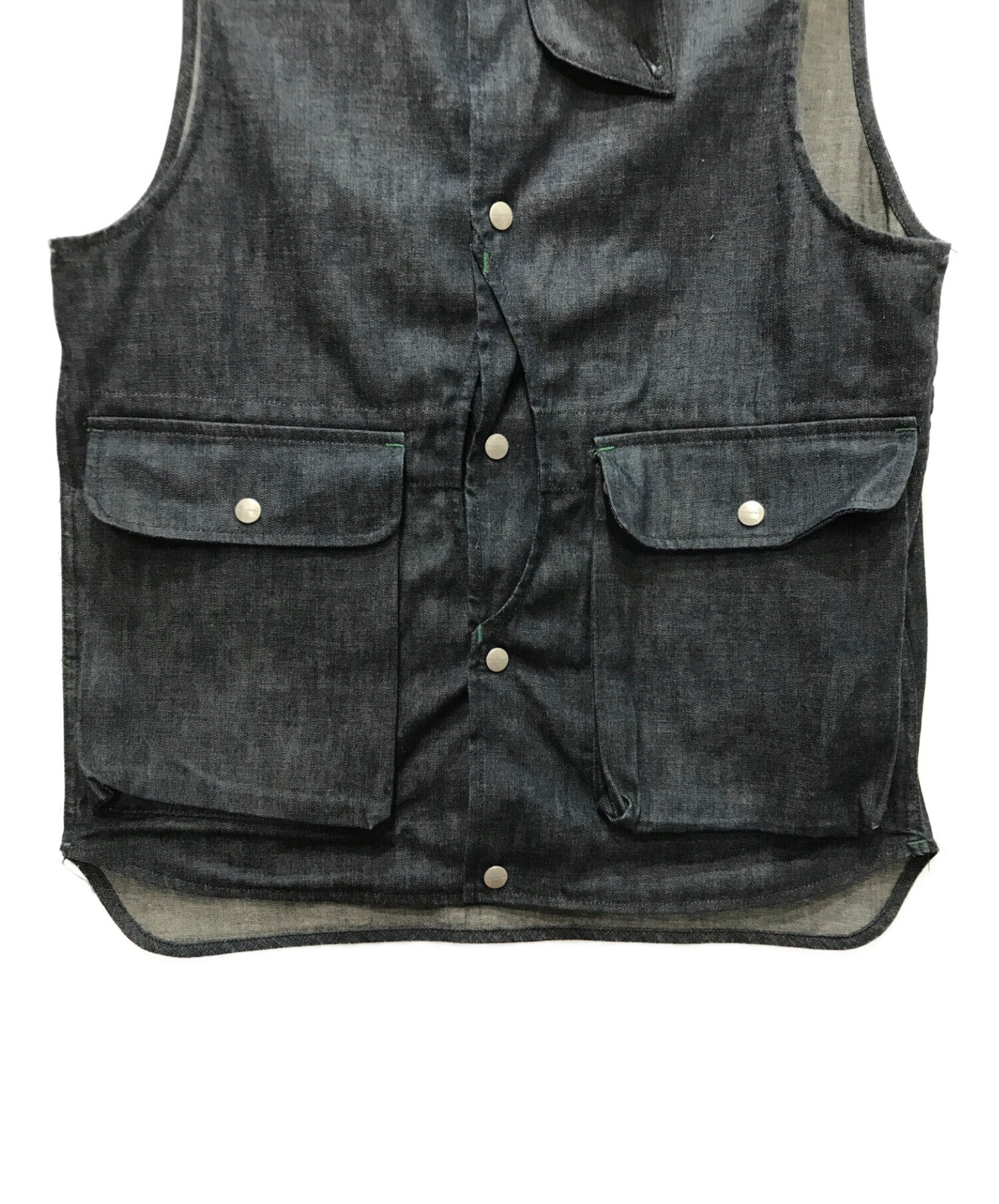 SASSAFRAS Plant Hunter Vest (8oz Denim) SASSAFRAS PLANT HUNTER
