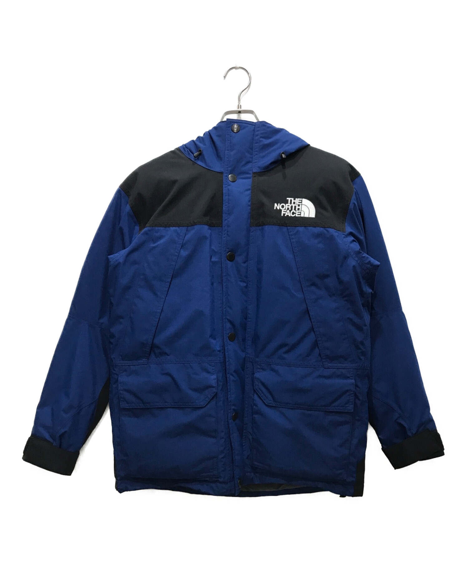 【値下げ中】THE NORTH FACE フード付きジャケット 青/灰色 中古・古着通販】THE NORTH FACE (ザ ノース フェイス) Mountain