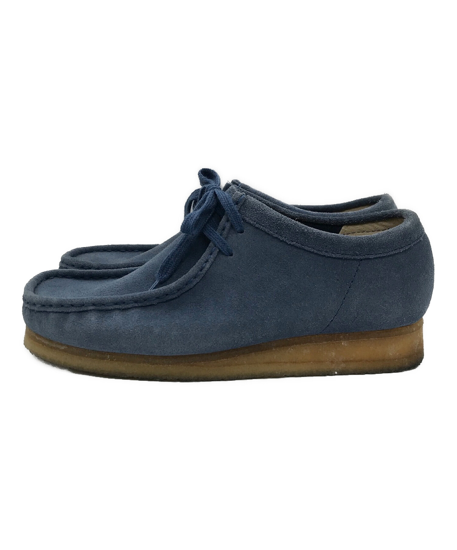 Clarks Original ワラビー ブルー UK9 中古・古着通販】CLARKS ORIGINALS (クラークス オリジナルス