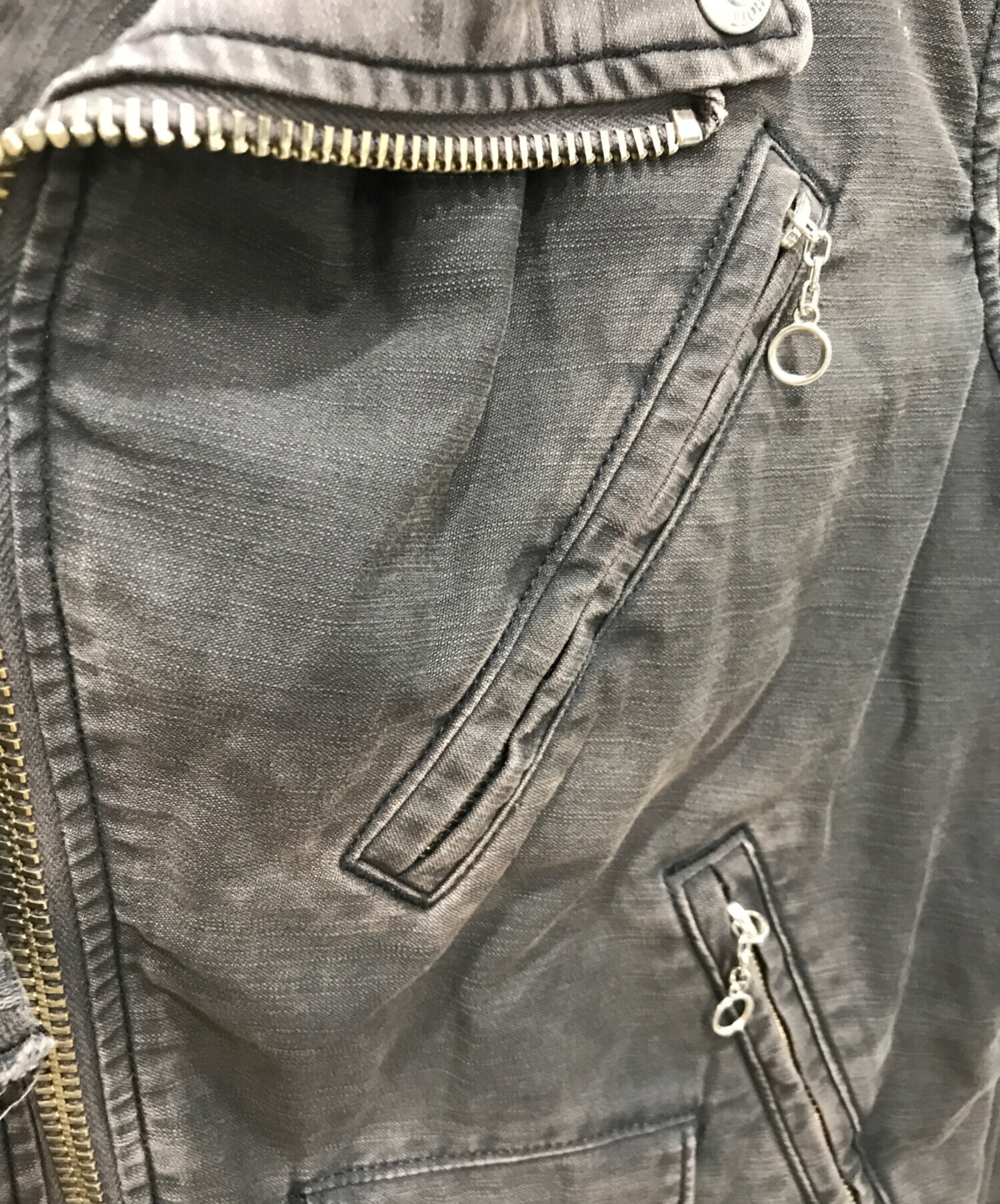 中古・古着通販】Schott (ショット) バックサテンライダースジャケット