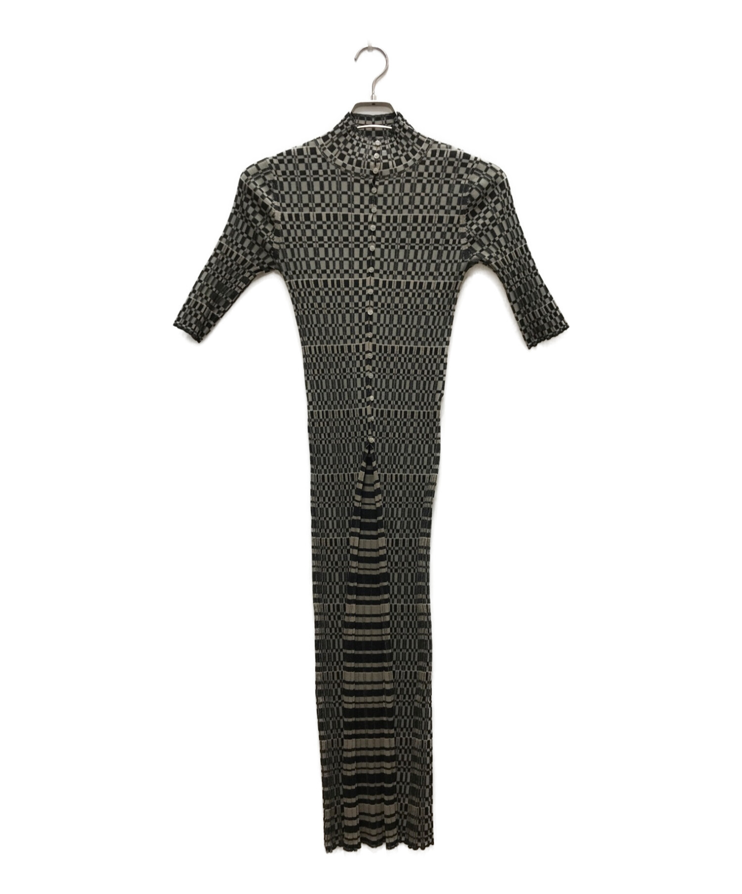 中古・古着通販】IRENE (アイレネ) Mosaic Knit Long Tops ベージュ