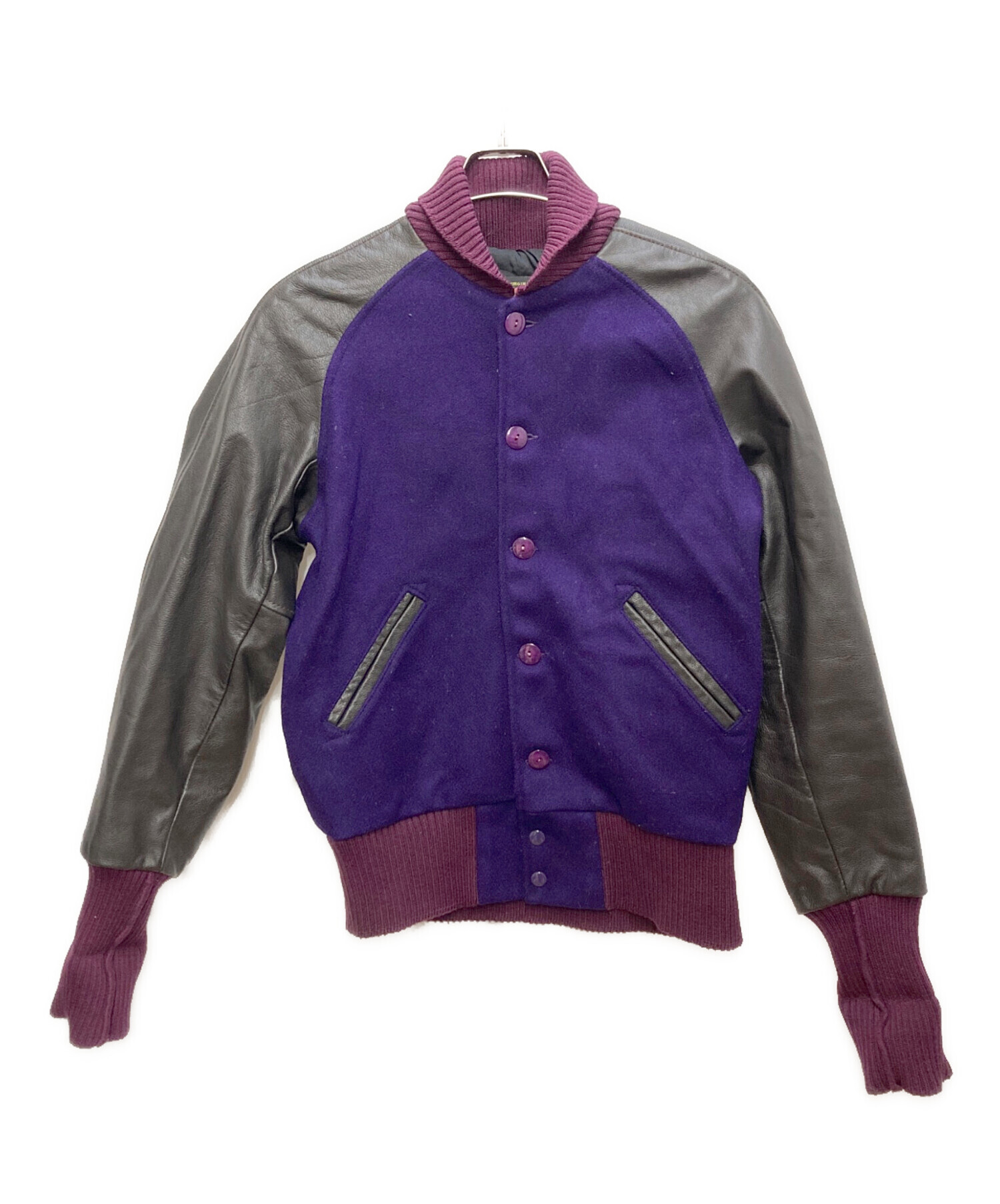 2008 Psycho Bunny × SKOOKUM スタジャン　レザー切替 中古・古着通販】SKOOKUM (スクーカム) Psycho Bunny (サイコ バニー