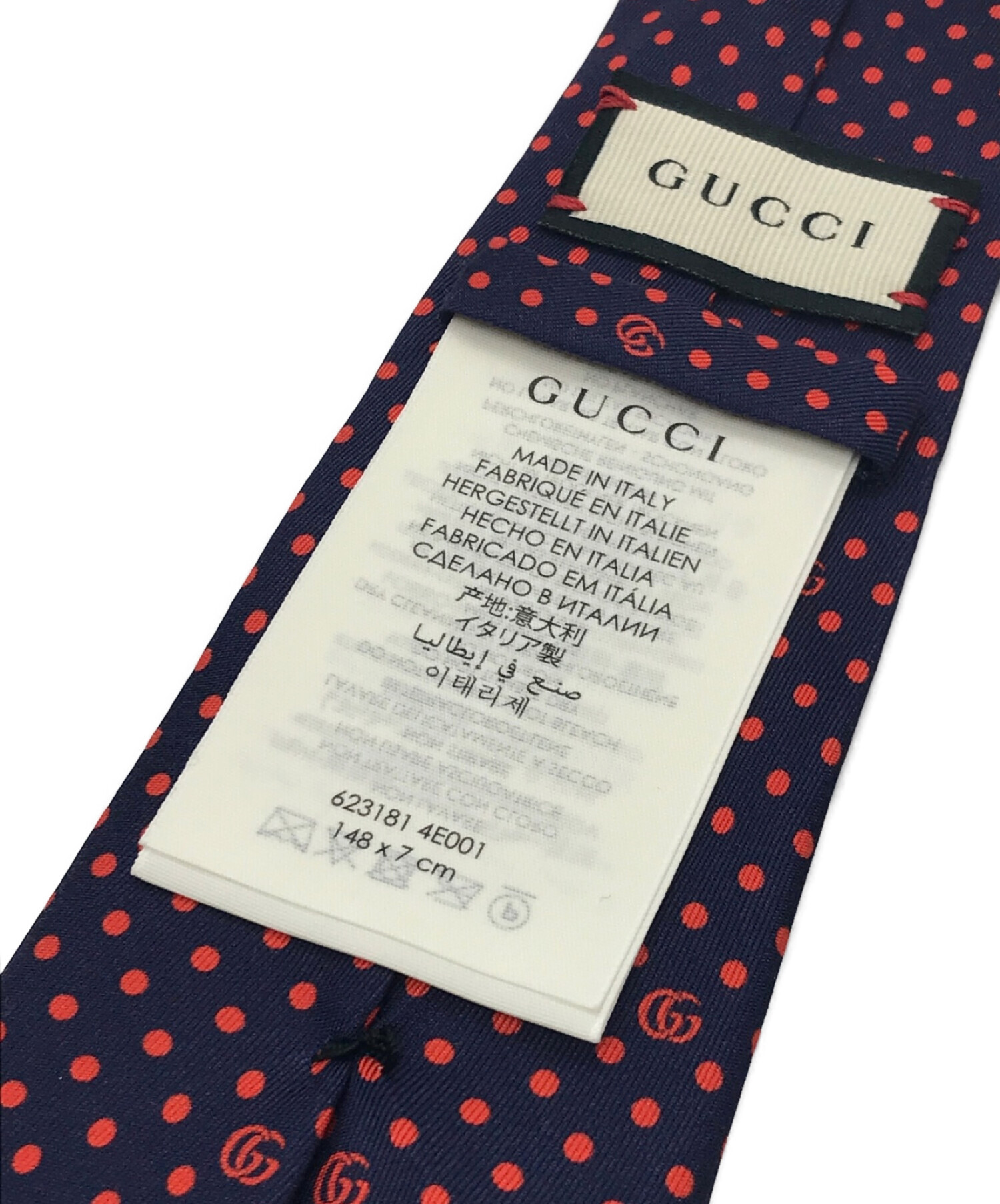 1円 グッチ GUCCI ネクタイ アパレル ドット 水玉 ネイビー シルク 100％ メンズ 1444668 グッチ ネクタイ TOP 10 ベストセラー GUCCI  グッチネクタイ・ブランドネクタイ・ネクタイブランド・ブランドギフト・バースデー・誕生日プレゼント・高品質20代・30代・40代・50代・おしゃれ・セール