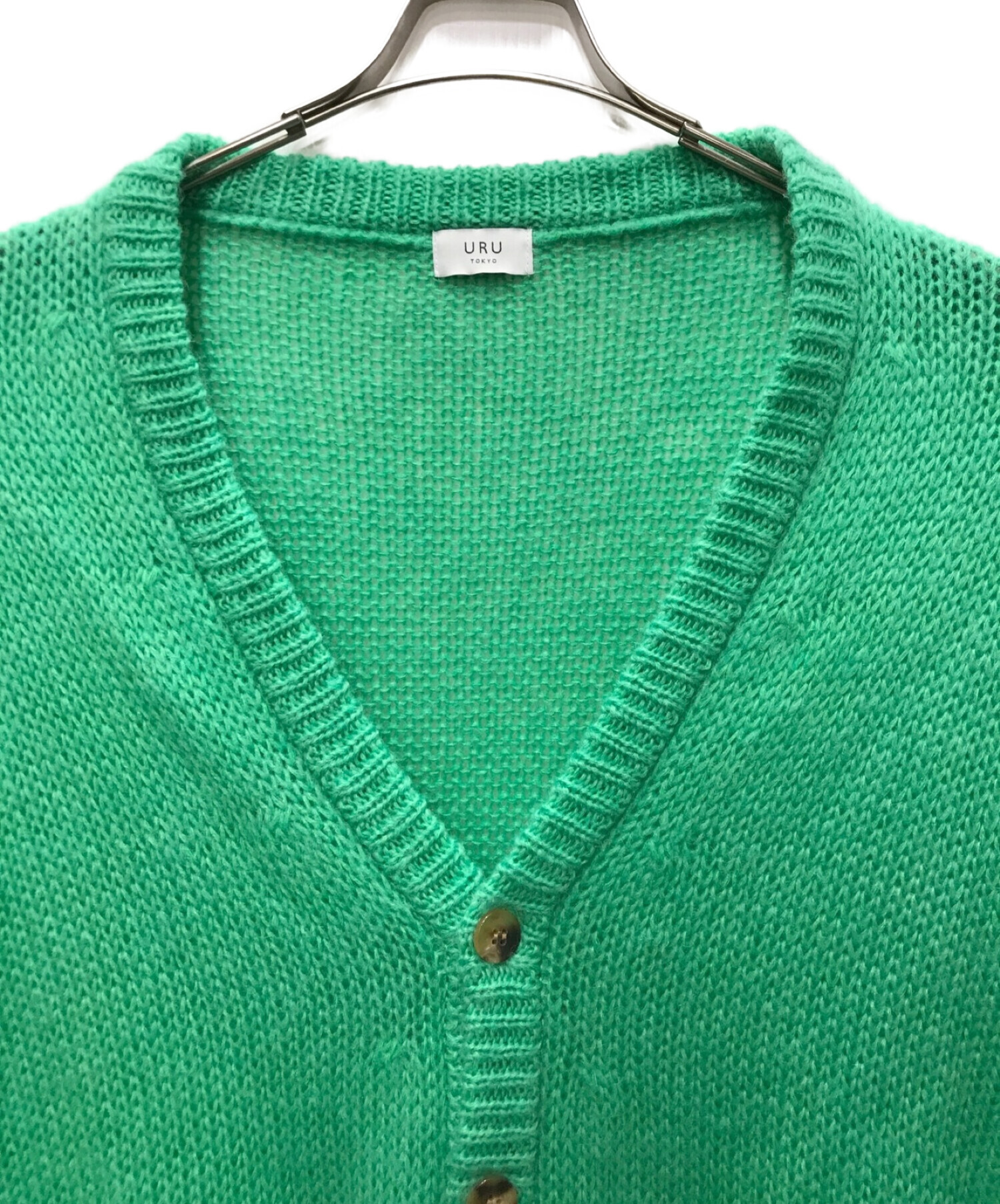 トップス URU WOOL MOHAIR - LONG CARDIGAN URU WOOL MOHAIR - LONG CARDIGAN