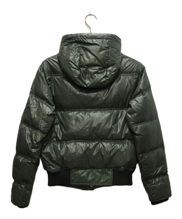 【希少/48】GUCCI メンズ　ダウン　ロゴワッペン　フーデッドダウン 中古・古着通販】GUCCI (グッチ) フーデッドダウンジャケット グリーン
