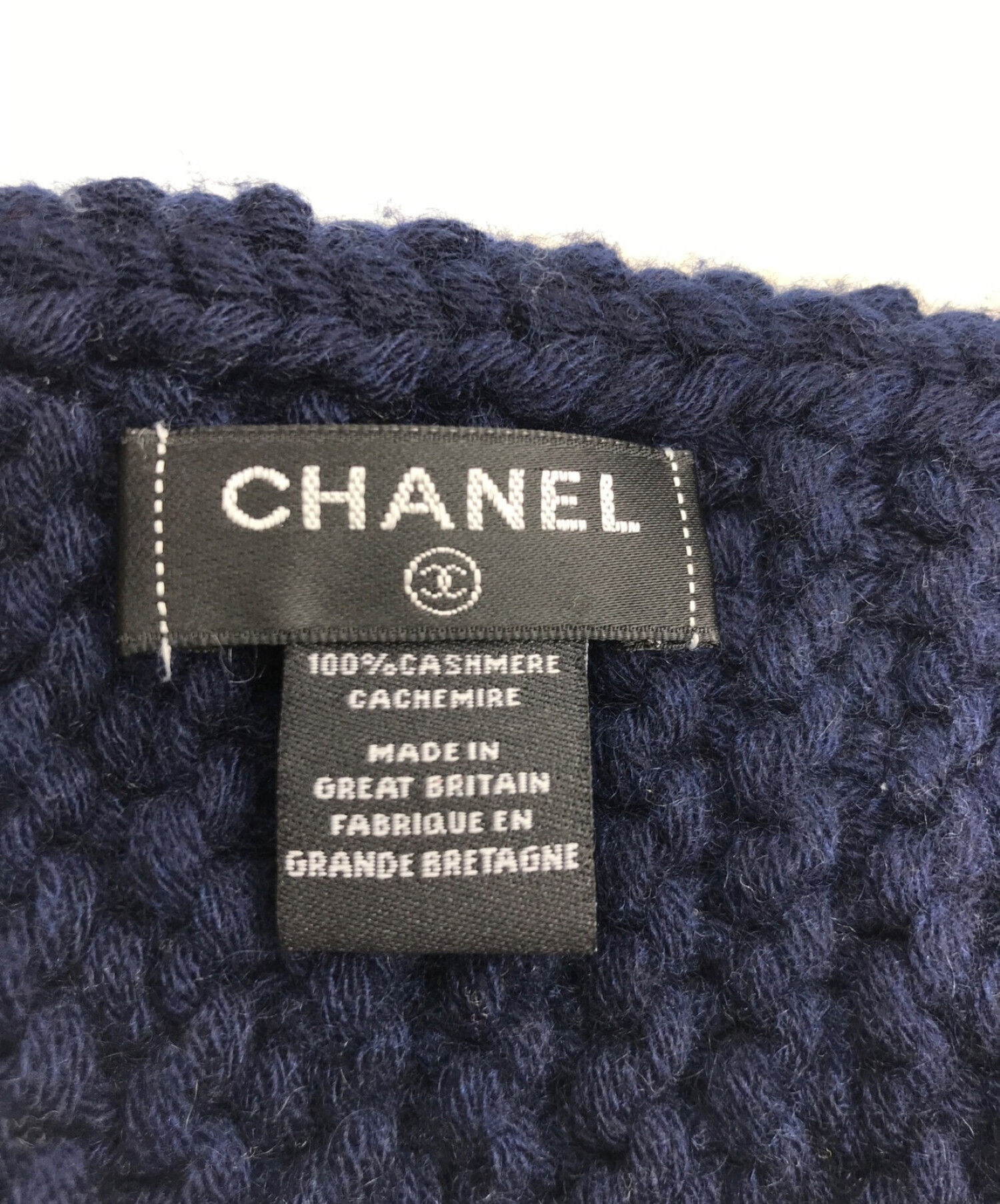 中古・古着通販】CHANEL (シャネル) カシミヤバイカラーマフラー