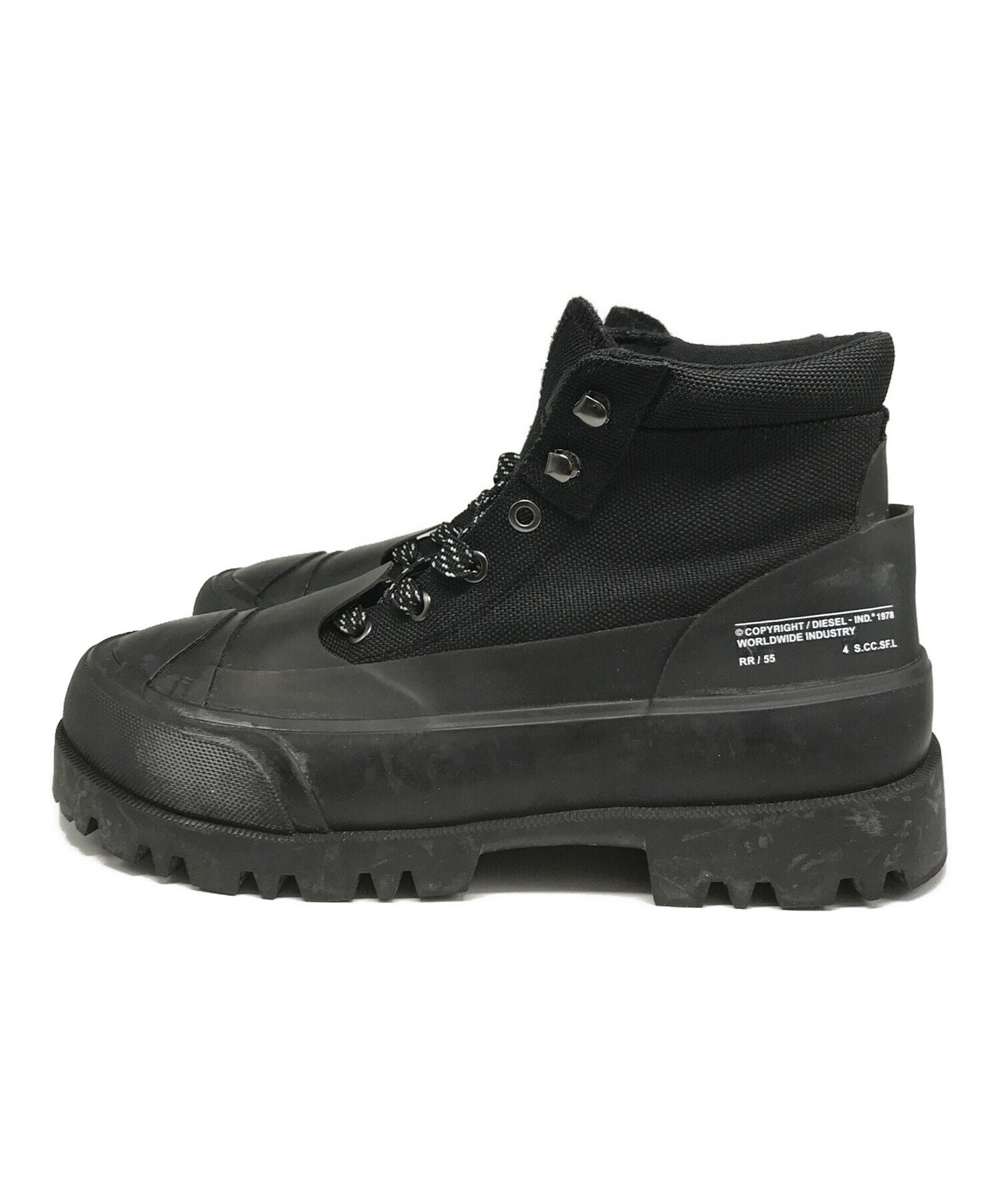 中古・古着通販】DIESEL (ディーゼル) ブーツ ブラック サイズ 中古・古着通販】DIESEL (ディーゼル) ブーツ ブラック サイズ