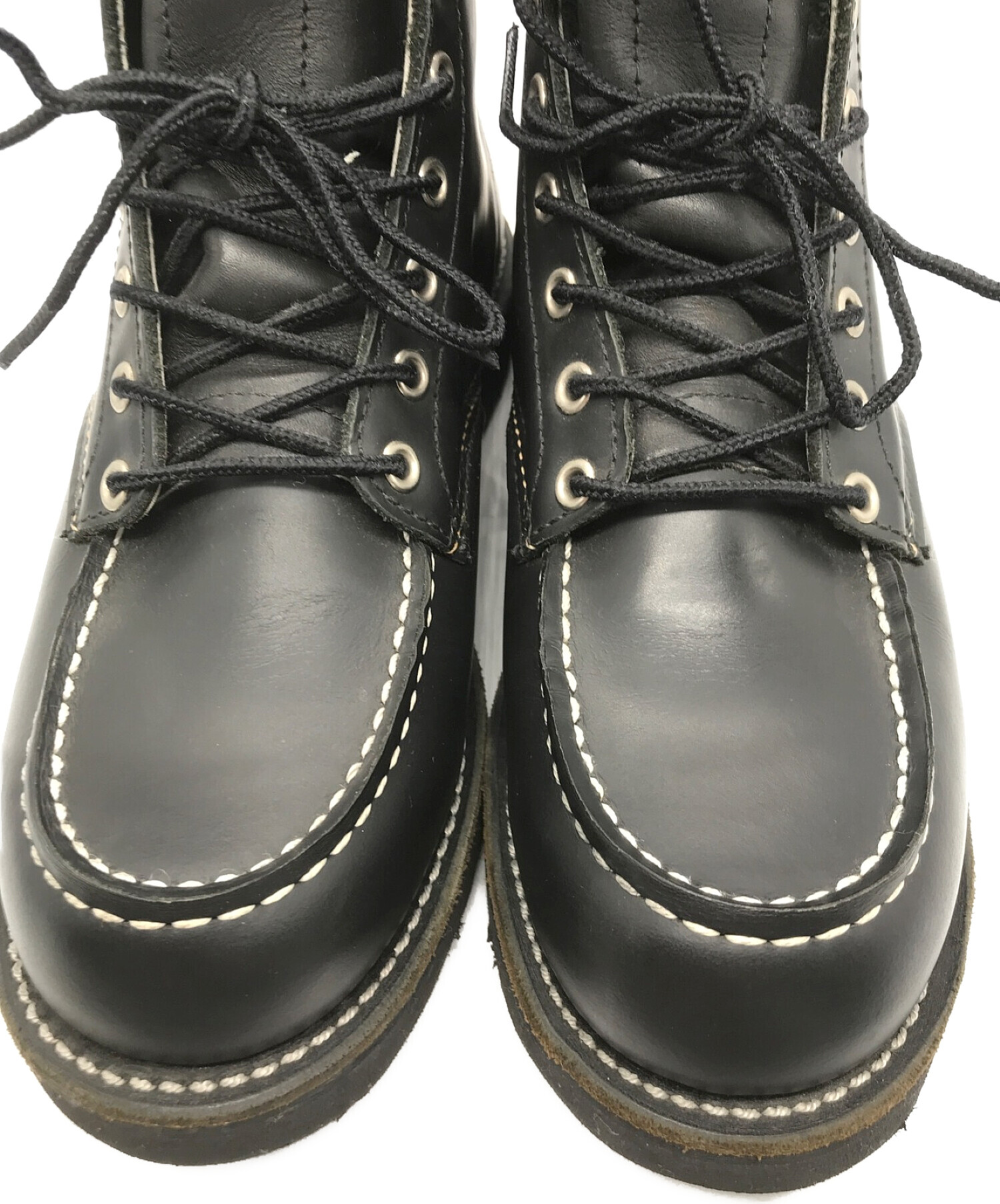 REDWING レッドウィング モックトゥ ブーツ 8130 ブラック US7 RED WING レッドウィング 8130 羽タグ CLASSIC MOC BOOT クラシック