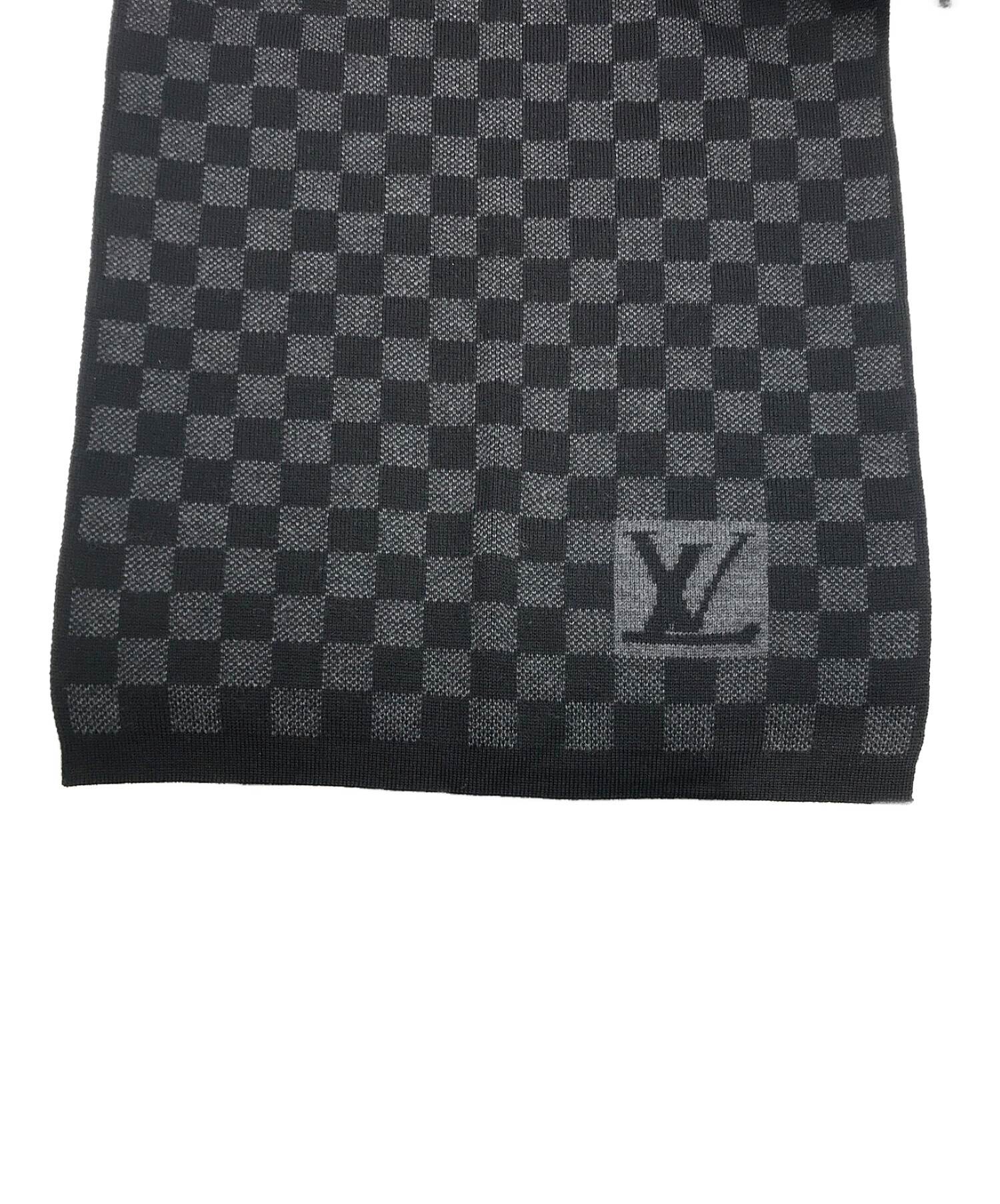 LOUIS VUITTON ダミエ ブラックエシャルププティ レディースマフラー LOUIS VUITTON ルイヴィトン LV マフラー エシャルプ プティ ダミエ