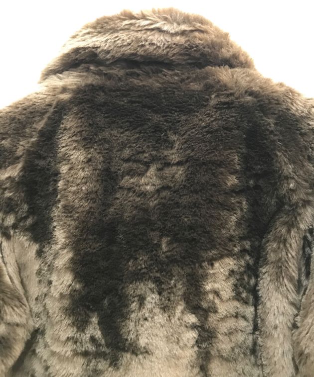 Schott ショット ダウンジャケット Sサイズ ブラウン フードファー付き