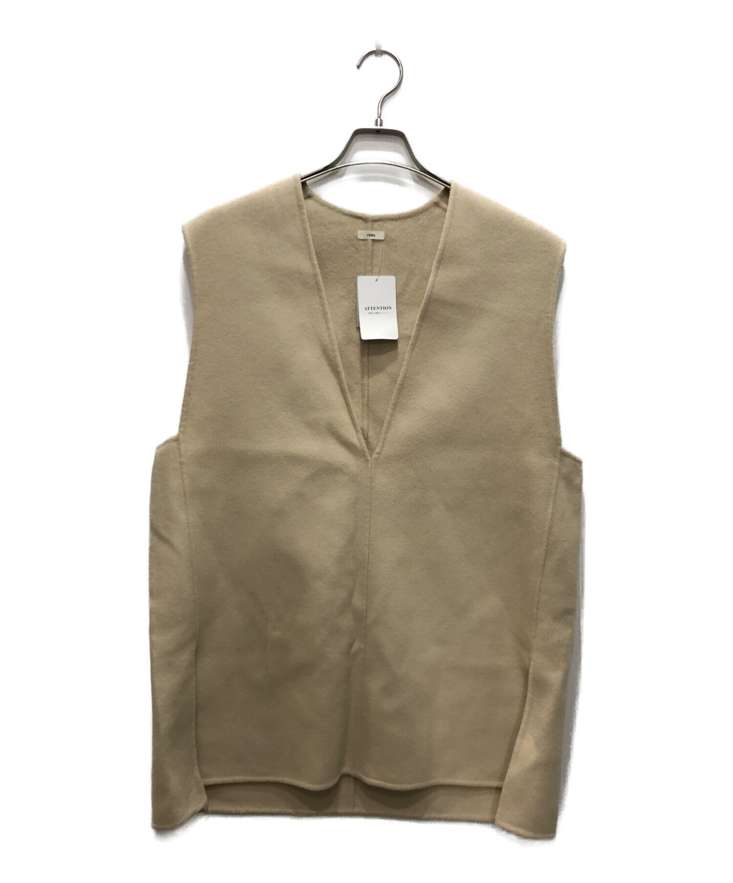 IENA ダブルフェイスデザインベスト ジレ ベージュ コート IENA - IENA / イエナ | 2022AW | ダブルフェイスデザインベスト | F