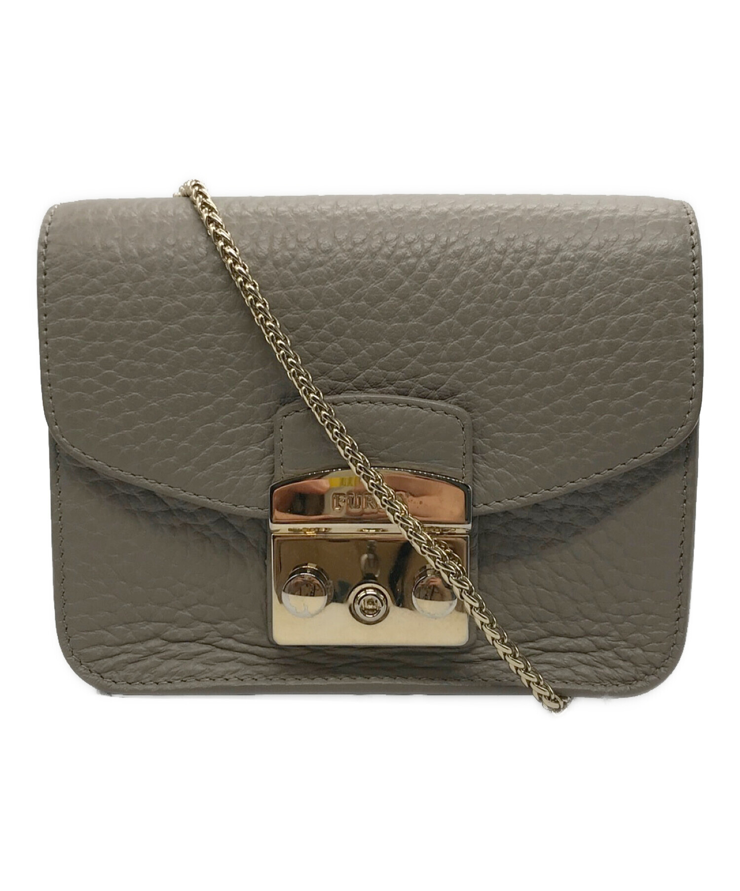 FURLA ベージュ ショルダーバッグ メトロポリス 中古・古着通販】FURLA