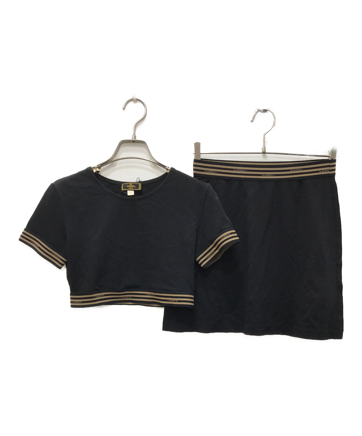 中古・古着通販】FENDI (フェンディ) セットアップ ブラック サイズ:42 