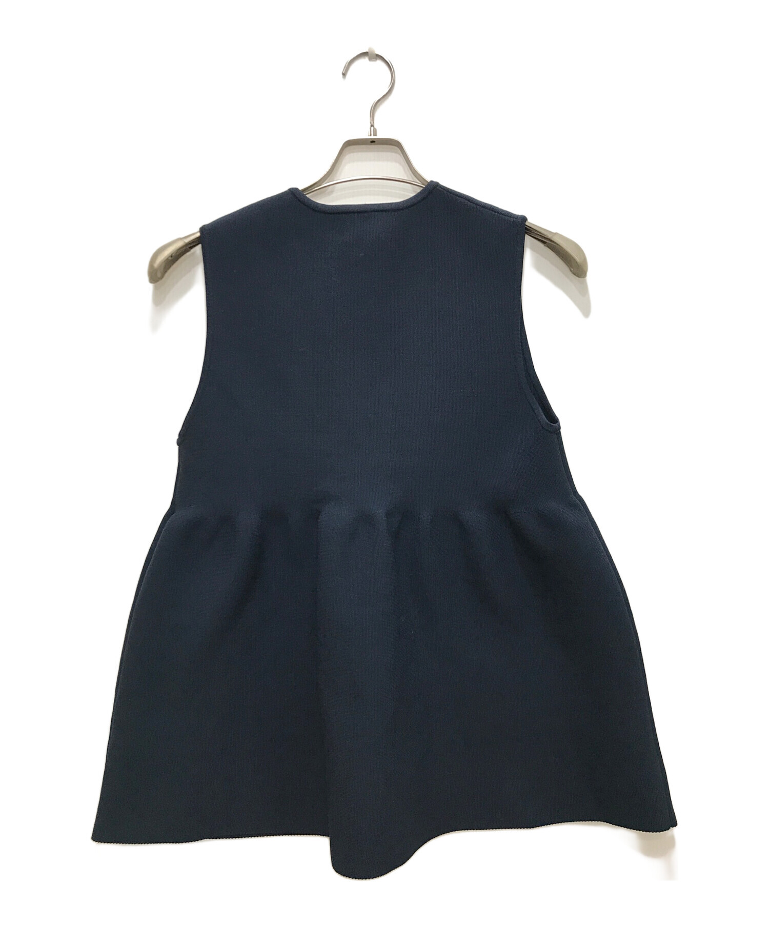 UNITED ARROWS P イレギュラーフリル ベスト ネイビー 新品 UNITED