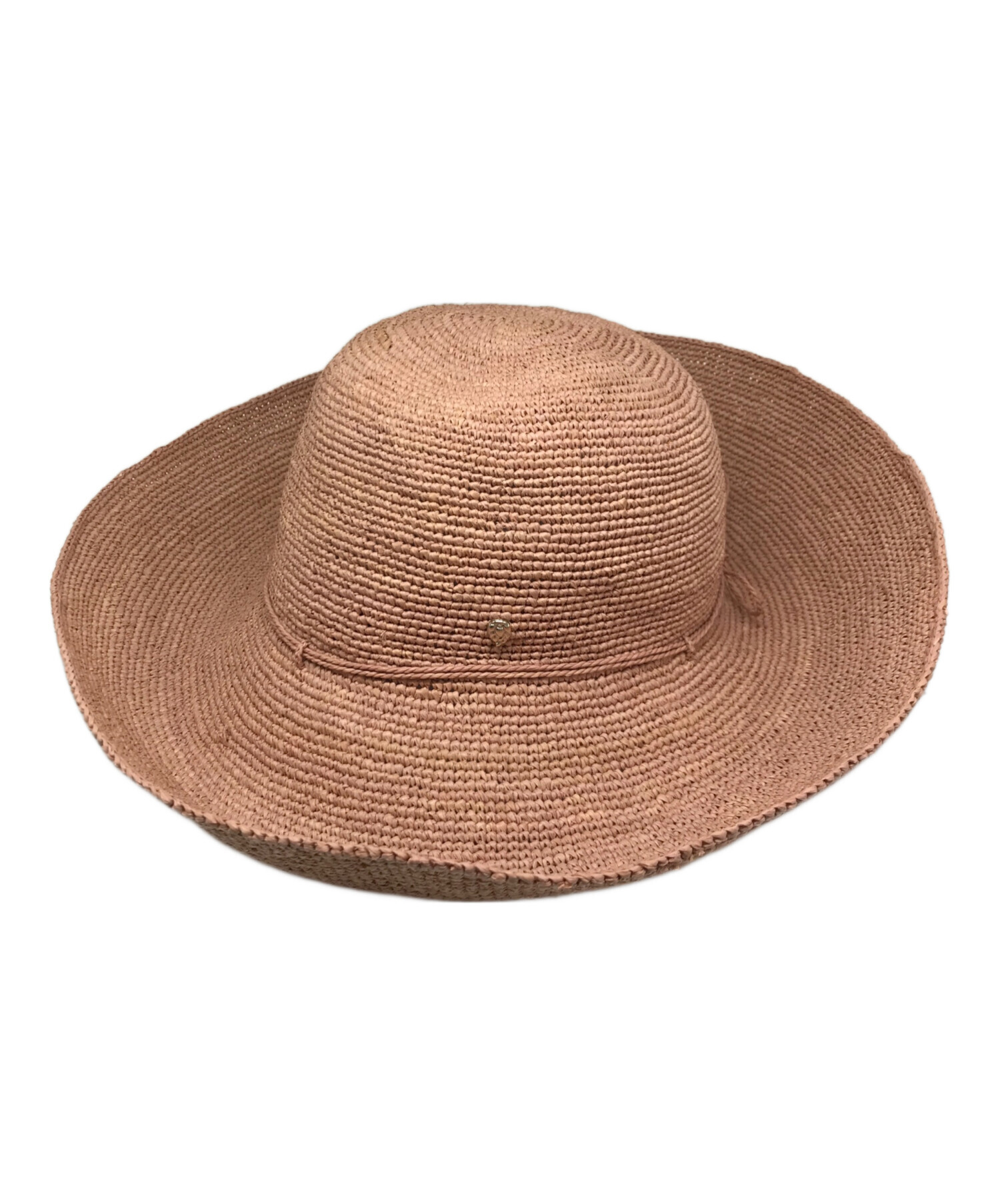 HELEN KAMINSKI ヘレンカミンスキー ラフィアハット ピンクベージュ 中古・古着通販】HELEN KAMINSKI (ヘレンカミンスキー) ラフィアハット
