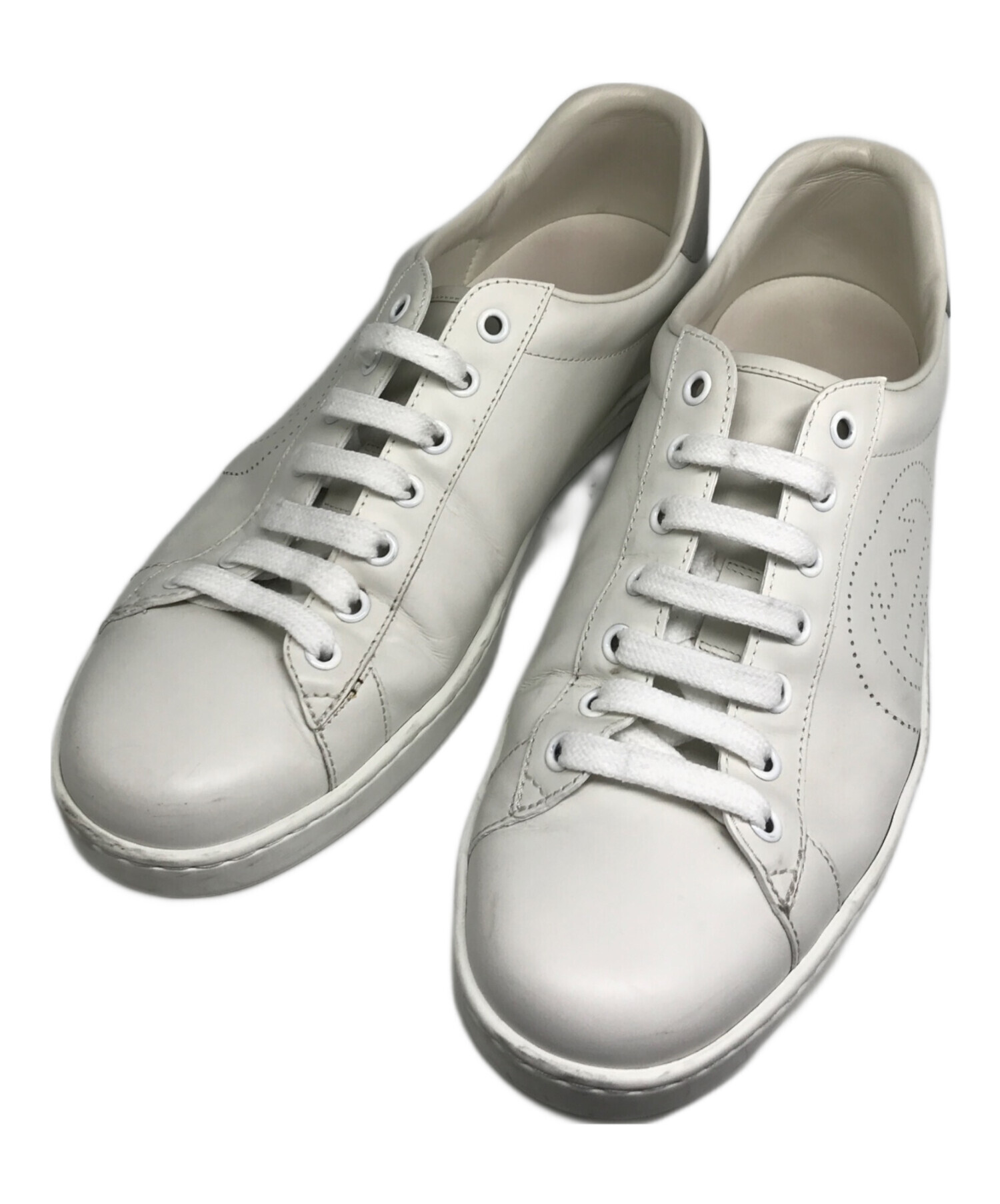 中古・古着通販】GUCCI (グッチ) インターロッキングレザーローカット