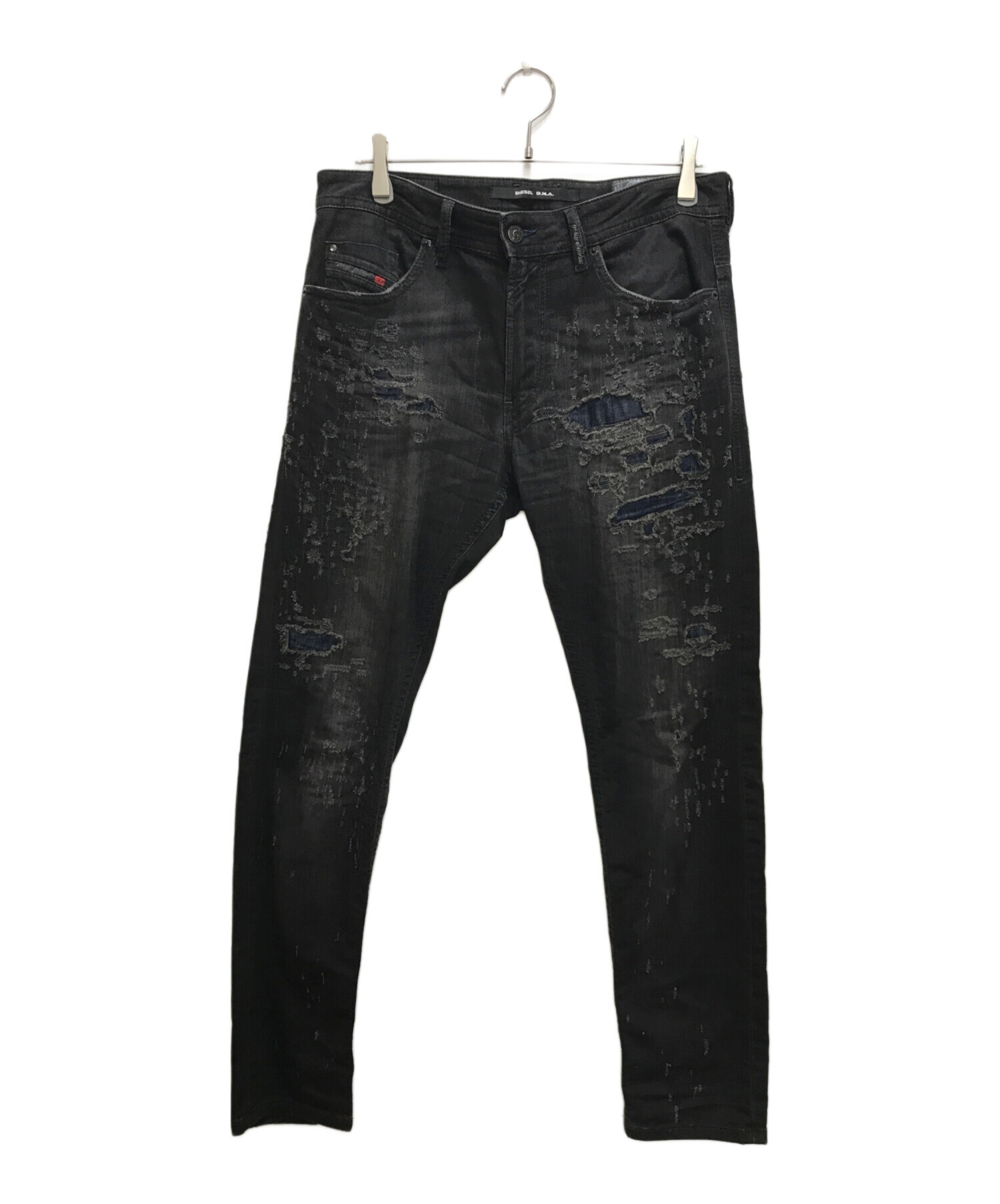 中古・古着通販】DIESEL (ディーゼル) クラッシュ加工デニムパンツ 
