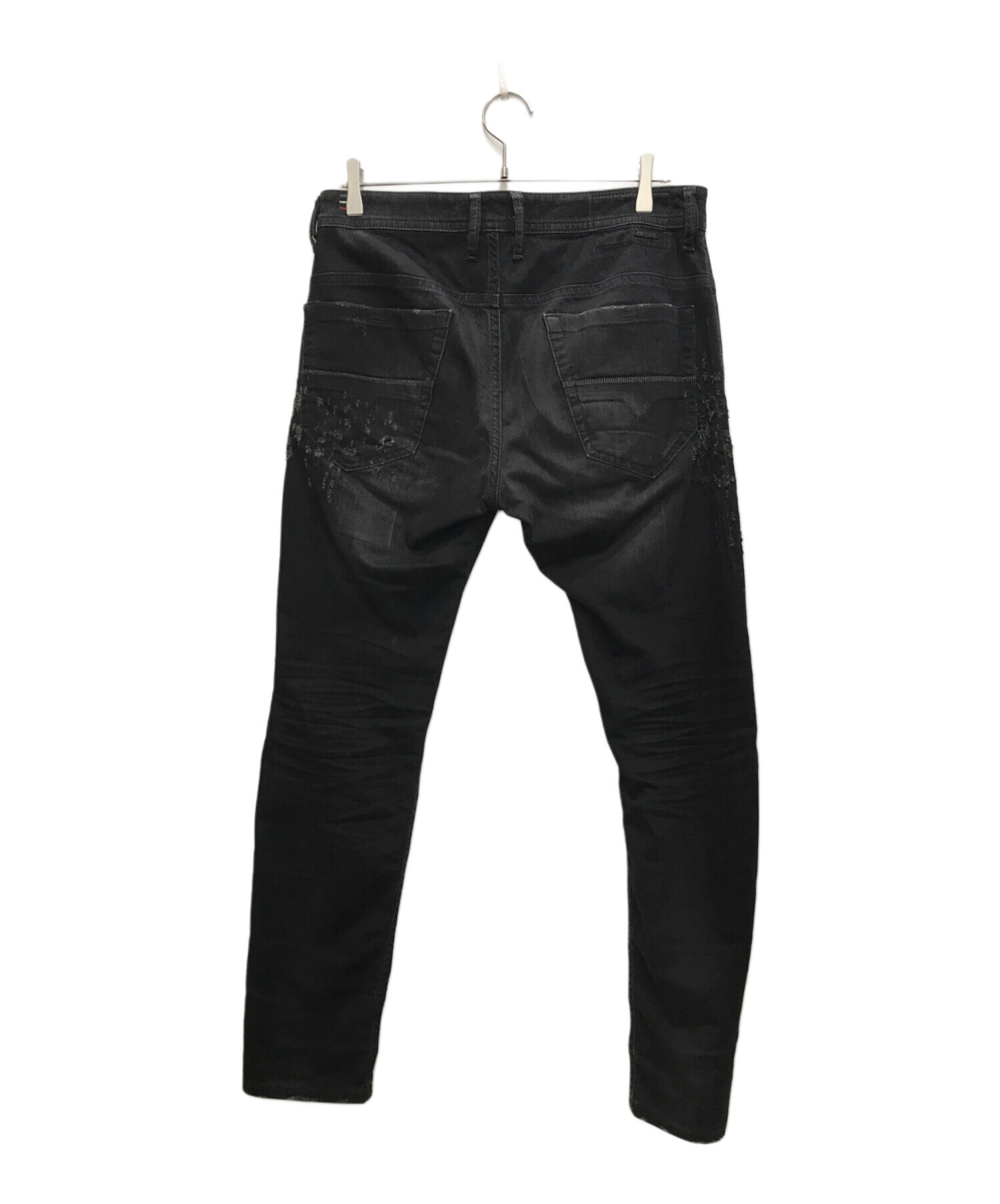 中古・古着通販】DIESEL (ディーゼル) クラッシュ加工デニムパンツ 