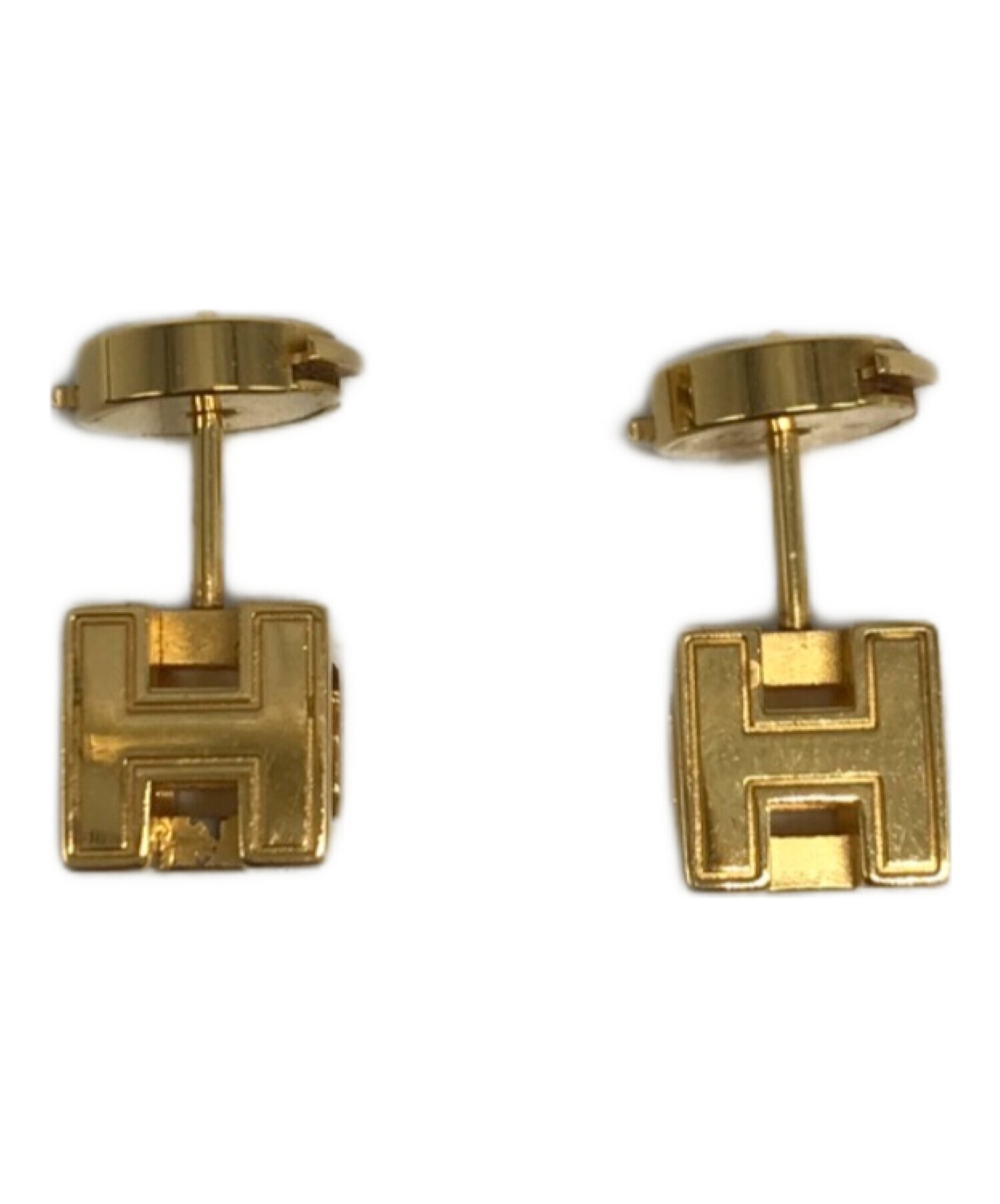 中古・古着通販】HERMES (エルメス) Hキューブピアス｜ブランド・古着 