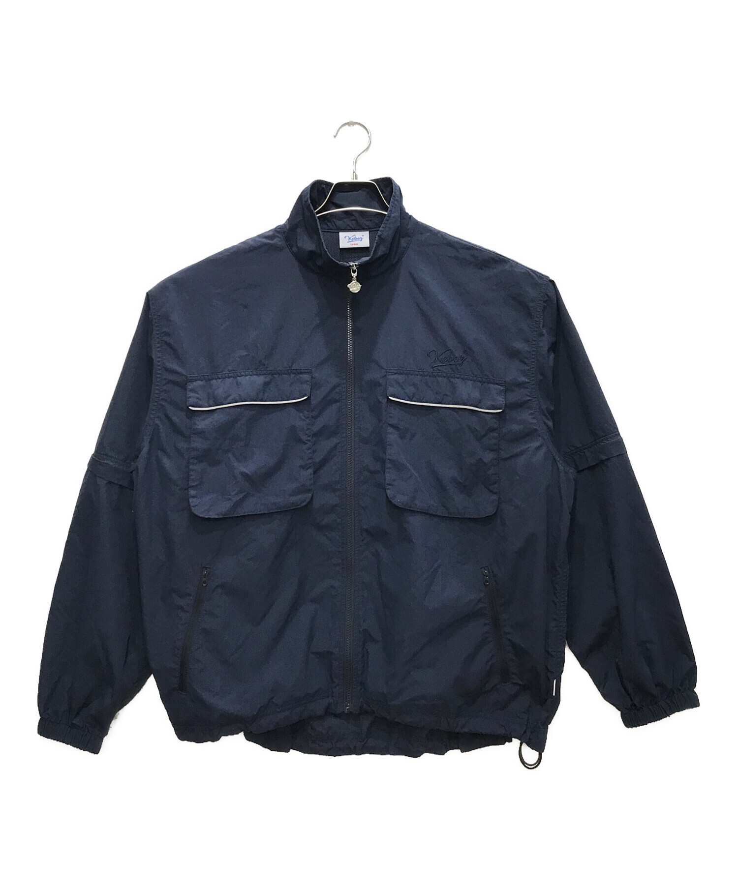 Keboz ネイビー ジャケット 中古・古着通販】KEBOZ (ケボズ) ナイロンジャケット ネイビー サイズ