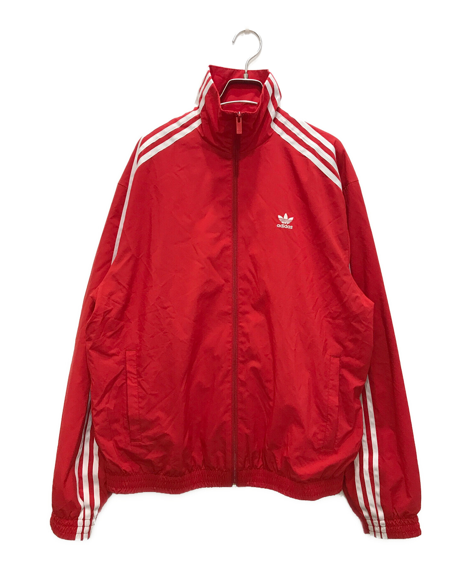 adidasアディダストラックジャケット 赤 Mサイズ 中古・古着通販】adidas (アディダス) トラックジャケット ホワイト