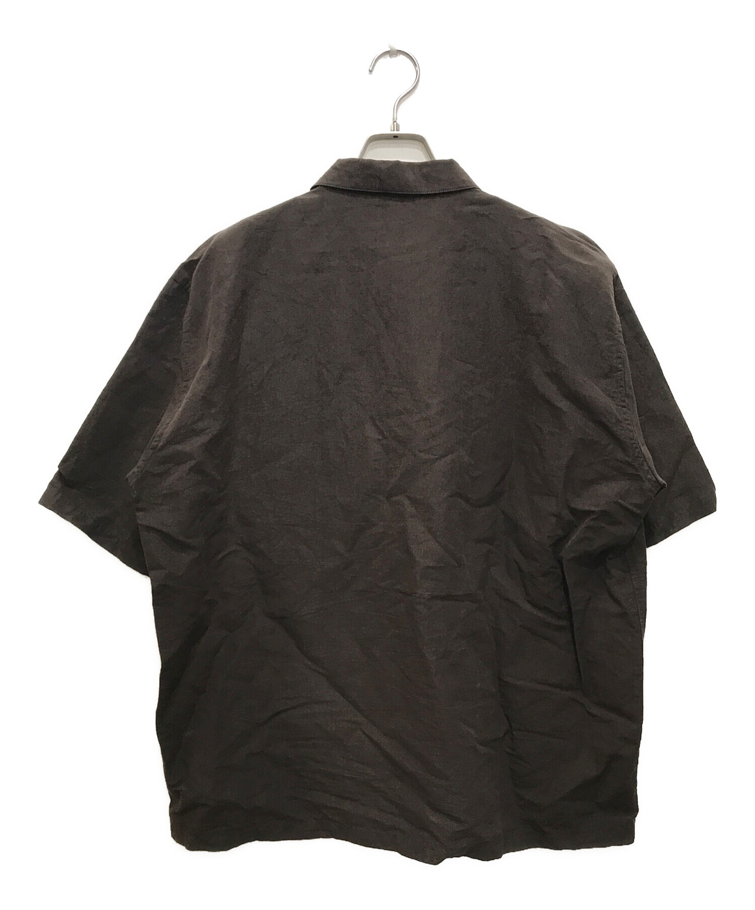 【中古】オーラリー High Density Finx Linen Weather Half Sleeve Shirts シャツ リネン 半袖 A23SS01LW 中古・古着通販】AURALEE (オーラリー) High Density Finx Linen