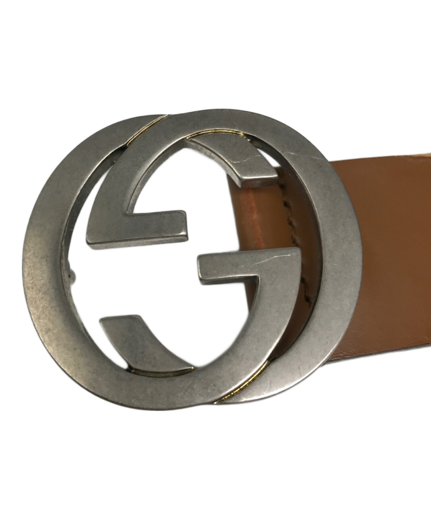 中古・古着通販】GUCCI (グッチ) インターロッキングGレザーベルト