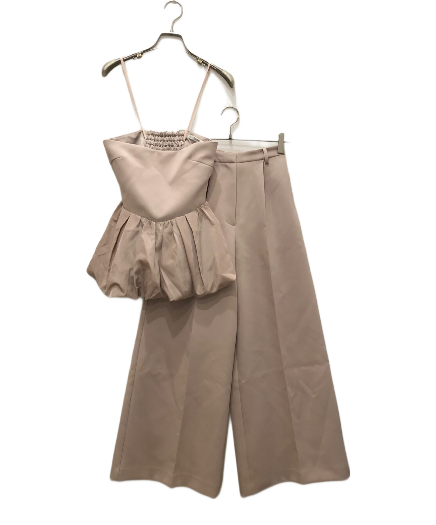 中古・古着通販】Snidel (スナイデル) ペプラムベアトップ&パンツ