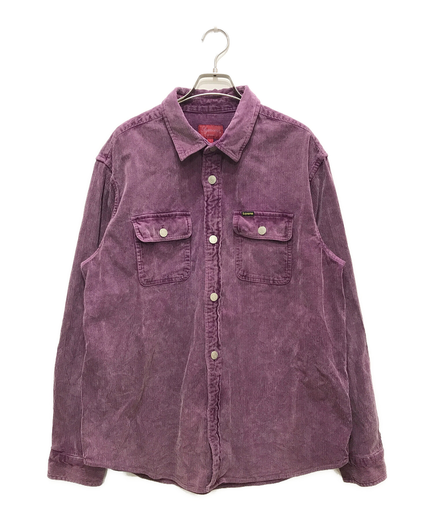Supreme Washed Corduroy Zip Up Shirt M