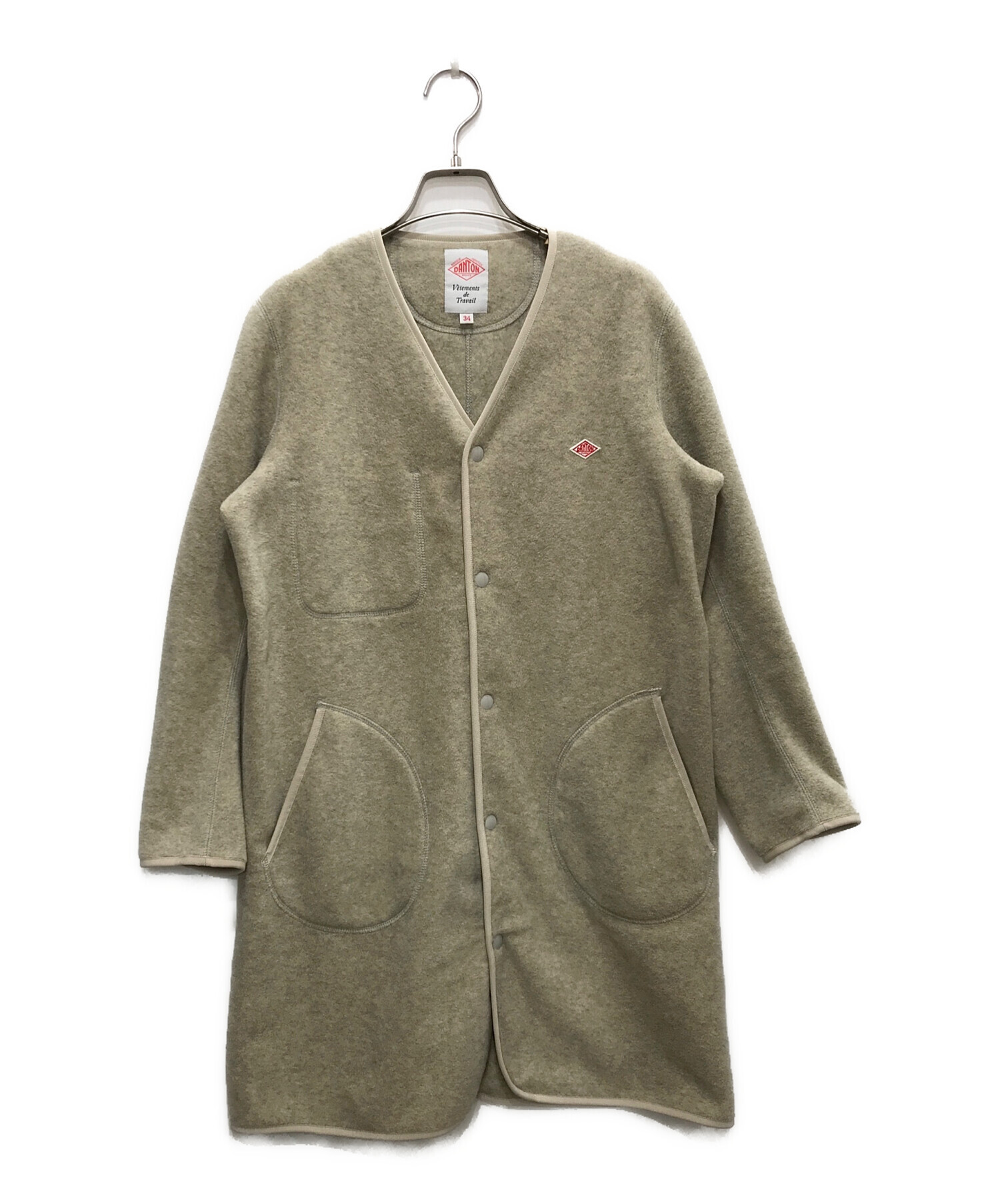 中古・古着通販】DANTON (ダントン) フリースカラーレスコート