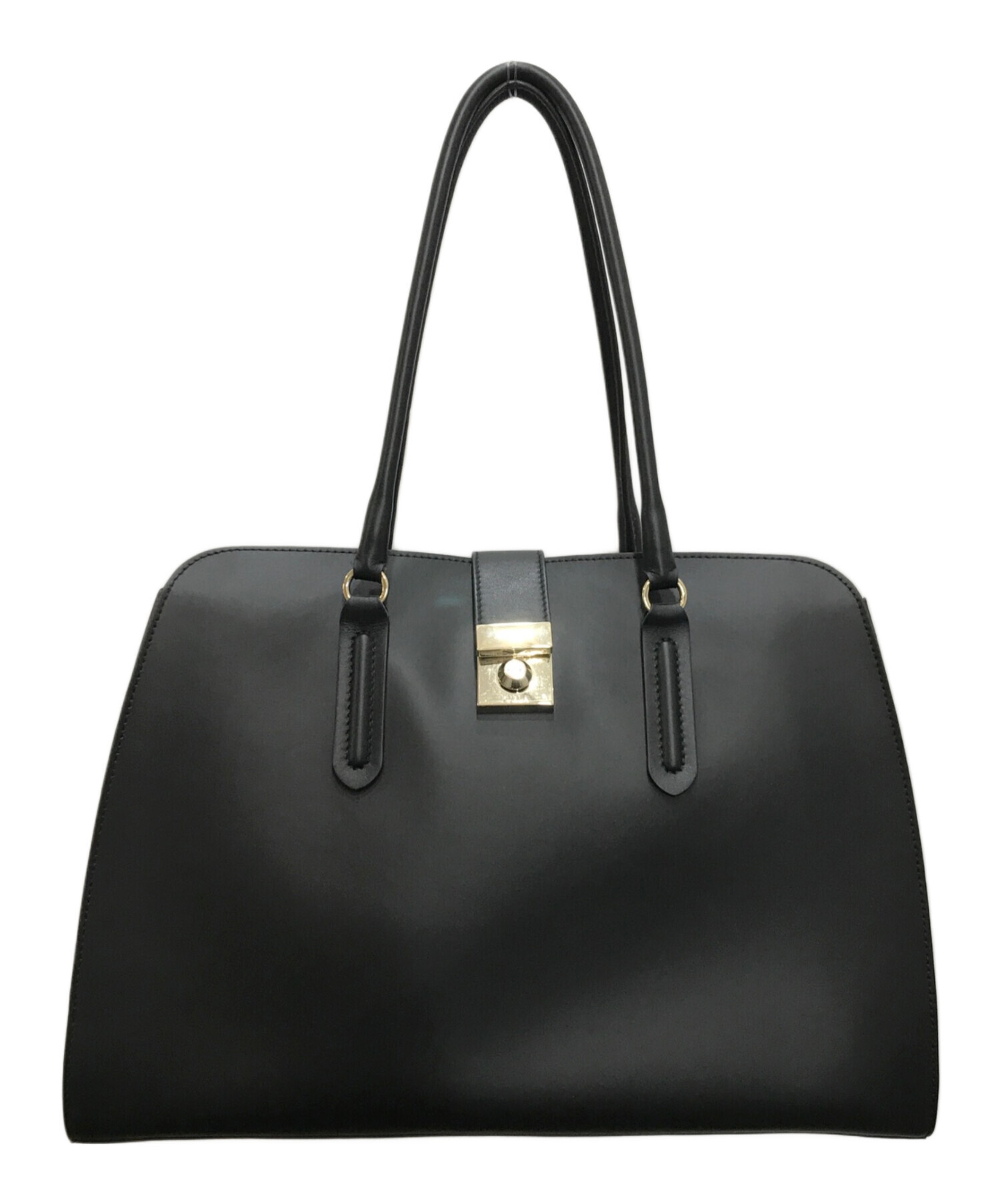 中古・古着通販】FURLA (フルラ) PEGGY M TOTE／ピギートート ブラック