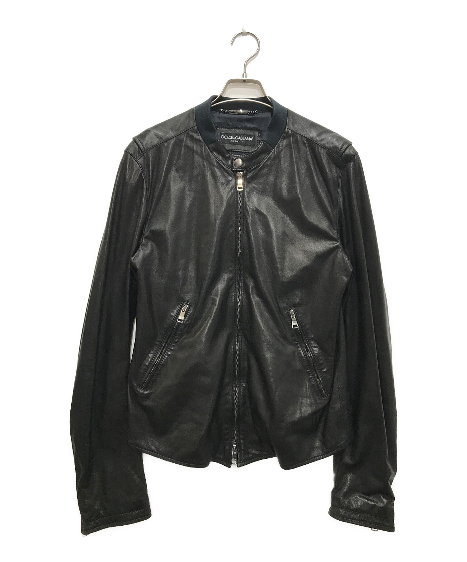 DOLCE & GABBANA ラムレザージャケット　美品 中古・古着通販】DOLCE & GABBANA (ドルチェ＆ガッバーナ) ラムレザー