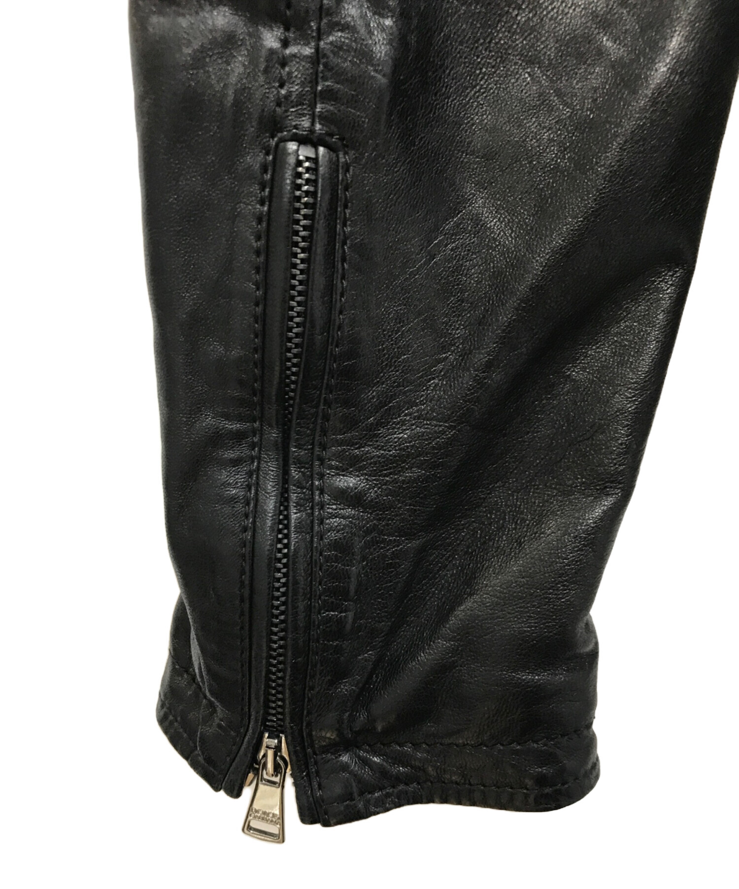 中古・古着通販】DOLCE & GABBANA (ドルチェ＆ガッバーナ) ラムレザー