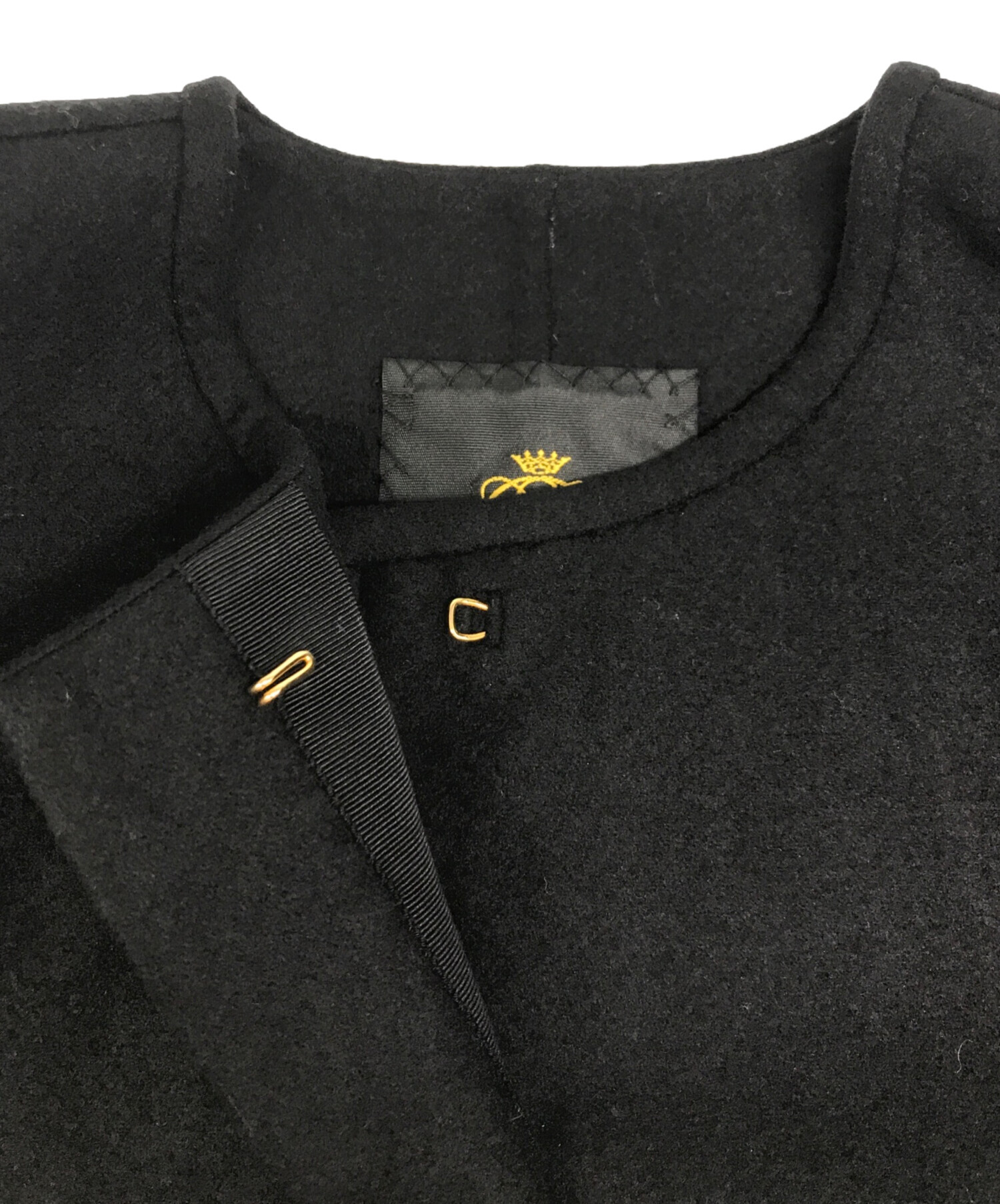 中古・古着通販】DRAWER (ドゥロワー) リバー ノーカラーコート