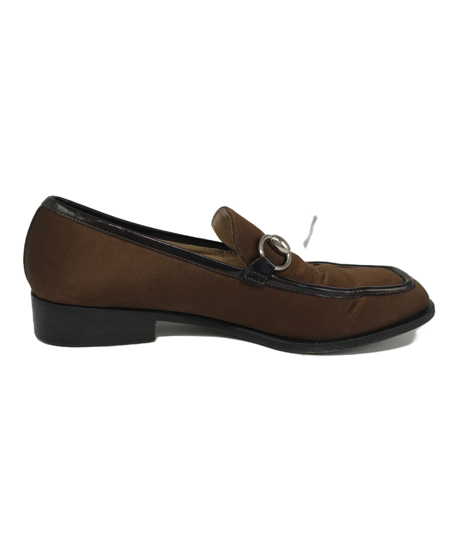 中古・古着通販】GUCCI (グッチ) ホースビットサテンローファー 中古・古着通販】GUCCI (グッチ) ホースビットサテンローファー
