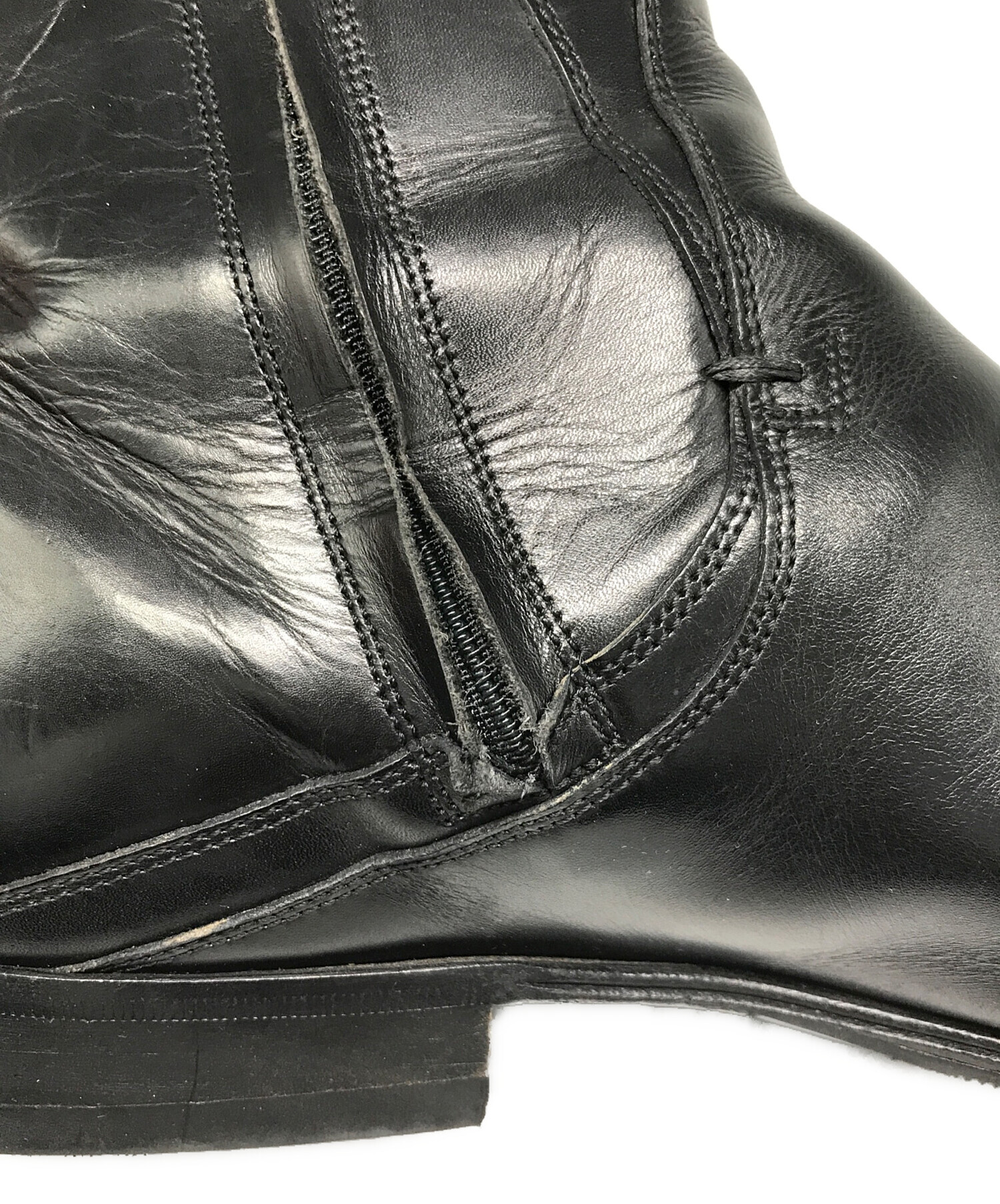 中古・古着通販】Dior (ディオール) サイドジップブーツ ブラック