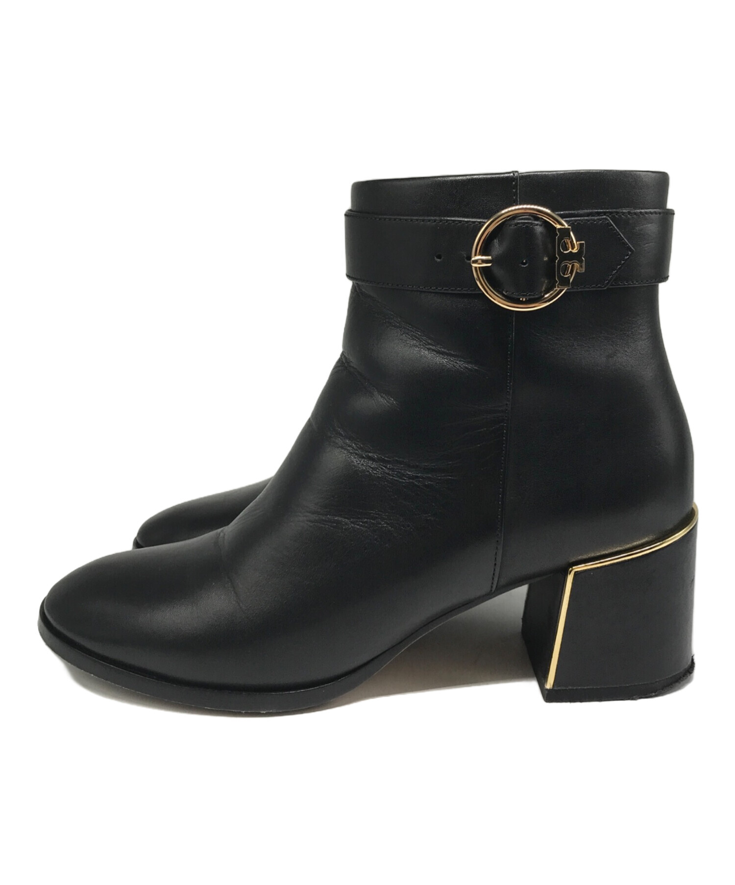 中古・古着通販】TORY BURCH (トリーバーチ) レザーショートブーツ 