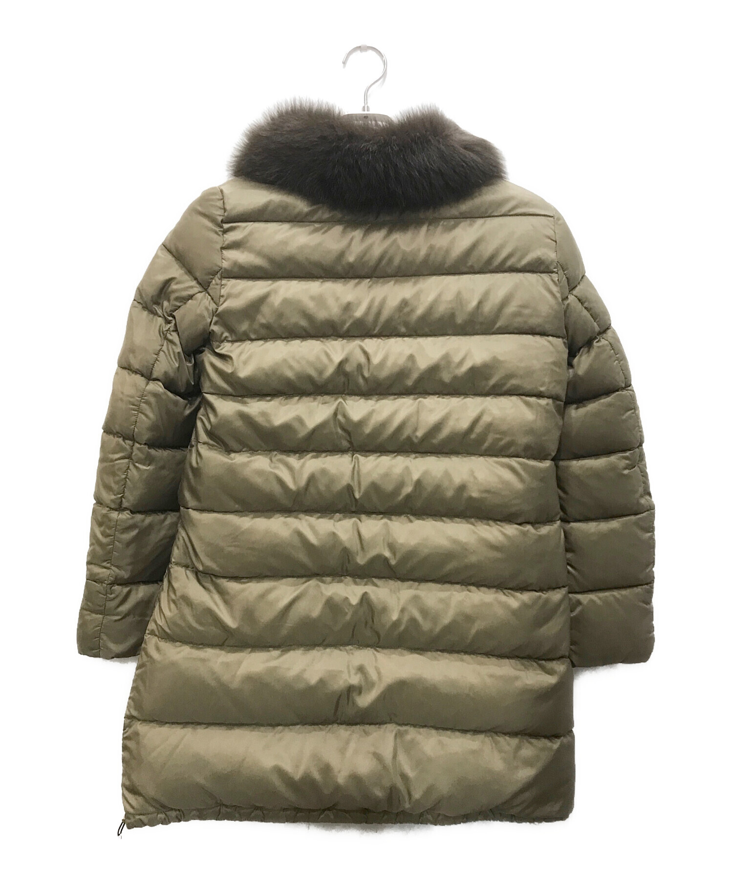 ボールジー BALLSEY ダウンコート サイズ38 M 黒 レディース リバーシブル/フォックスファー/冬物 美品 コート コート ダウンコート ボールジー BALLSEY サイズ38 M 黒 レディース 冬物