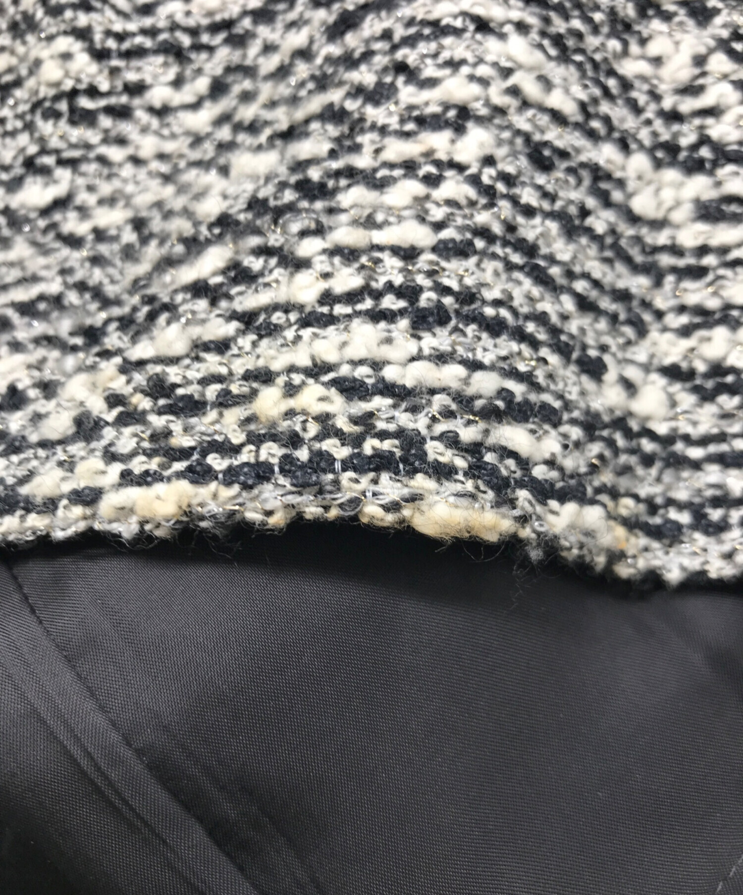 中古・古着通販】M'S GRACY (エムズグレイシー) ツイードコート グレー