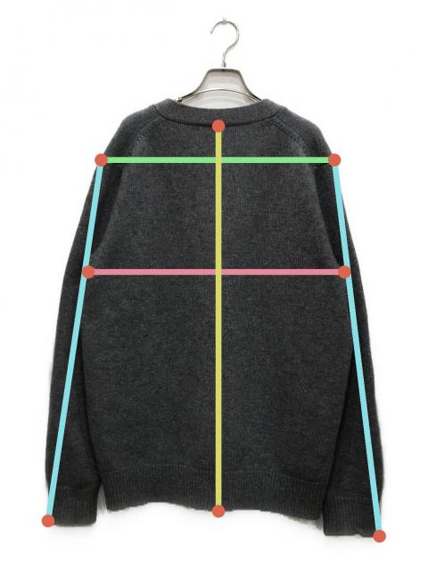 25aw RHC グレー カーディガン Mサイズ　新品未使用 PROPORTION BODY DRESSING｜FOX混ダブルフェイスニット