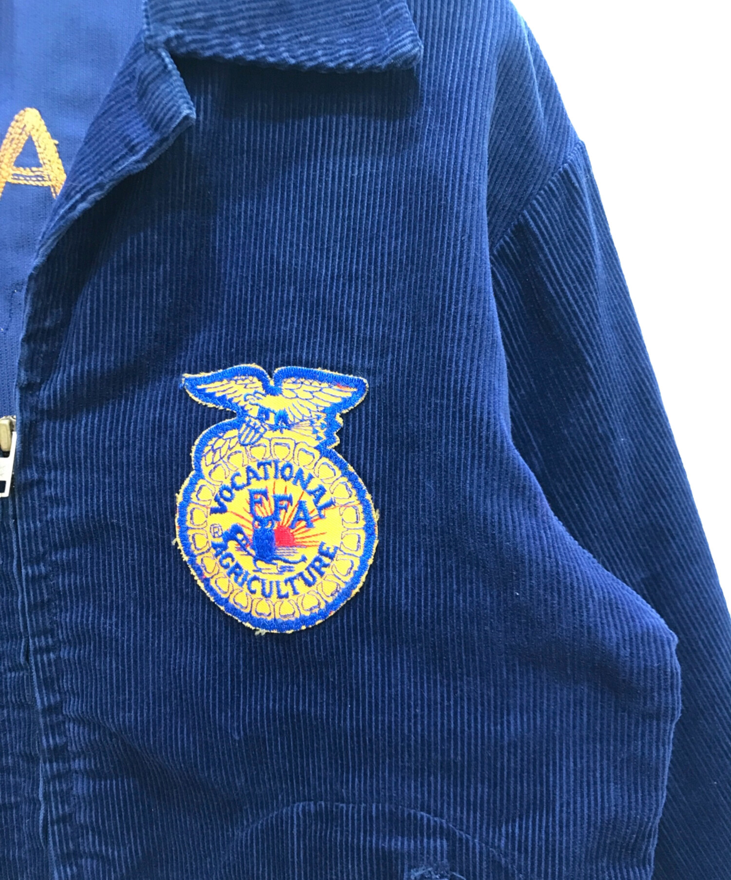 National FFA ネイビー ジャケット 短丈 大人気 ☆ FFAジャケット 復刻 ☆Lサイズ ☆ ネイビー ☆ 美品