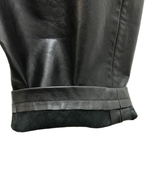 Yohji Yamamoto POUR HOMME 00AWレザーワイドパンツ（COMME des 