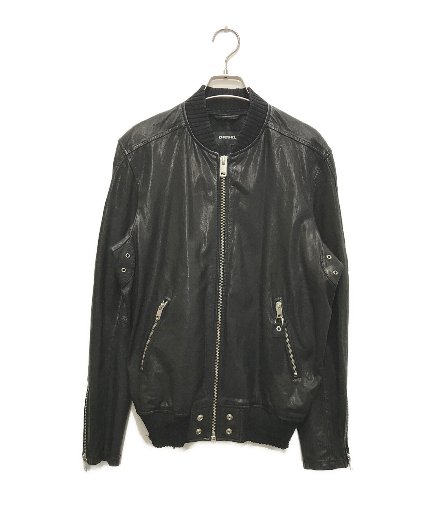 中古・古着通販】DIESEL (ディーゼル) ラムレザージャケット/ L 