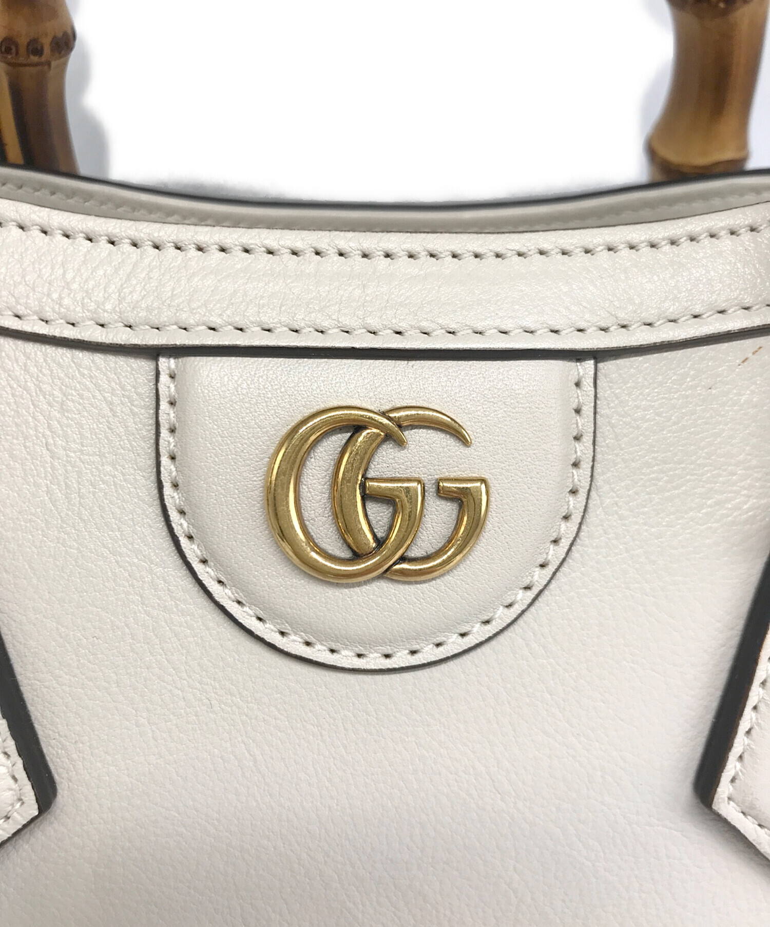 中古・古着通販】GUCCI (グッチ) ダイアナ ミニトートバッグ