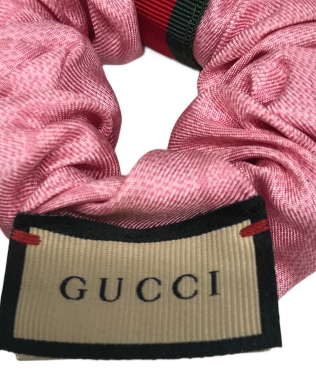 中古・古着通販】GUCCI (グッチ) シルクシュシュセット ピンク サイズ