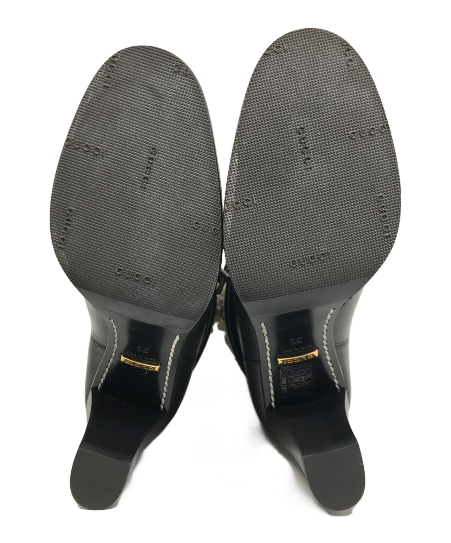 中古・古着通販】GUCCI (グッチ) GG シアリングエフェクトブーツ