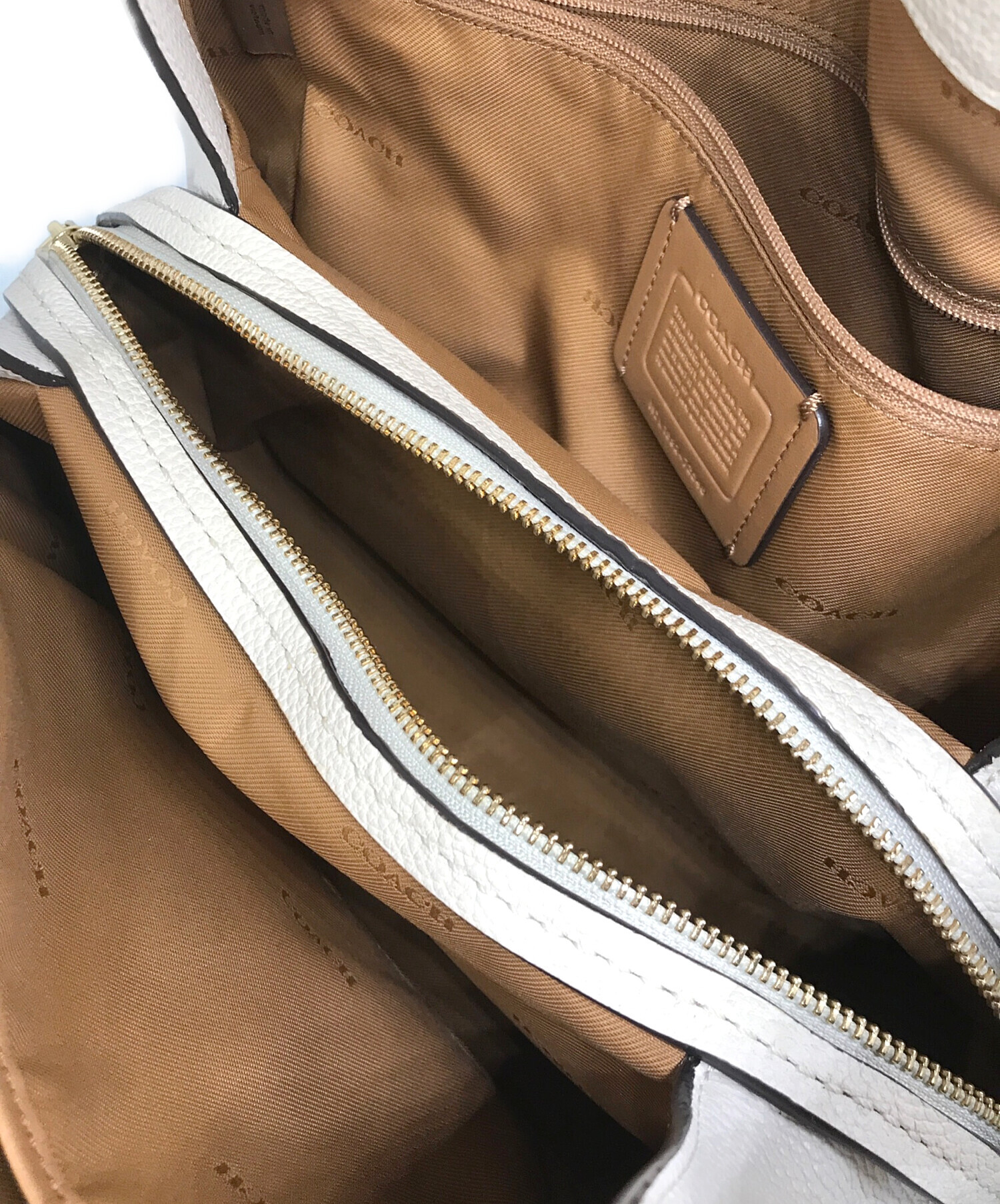 中古・古着通販】COACH (コーチ) ダルトン28 トートバッグ アイボリー 
